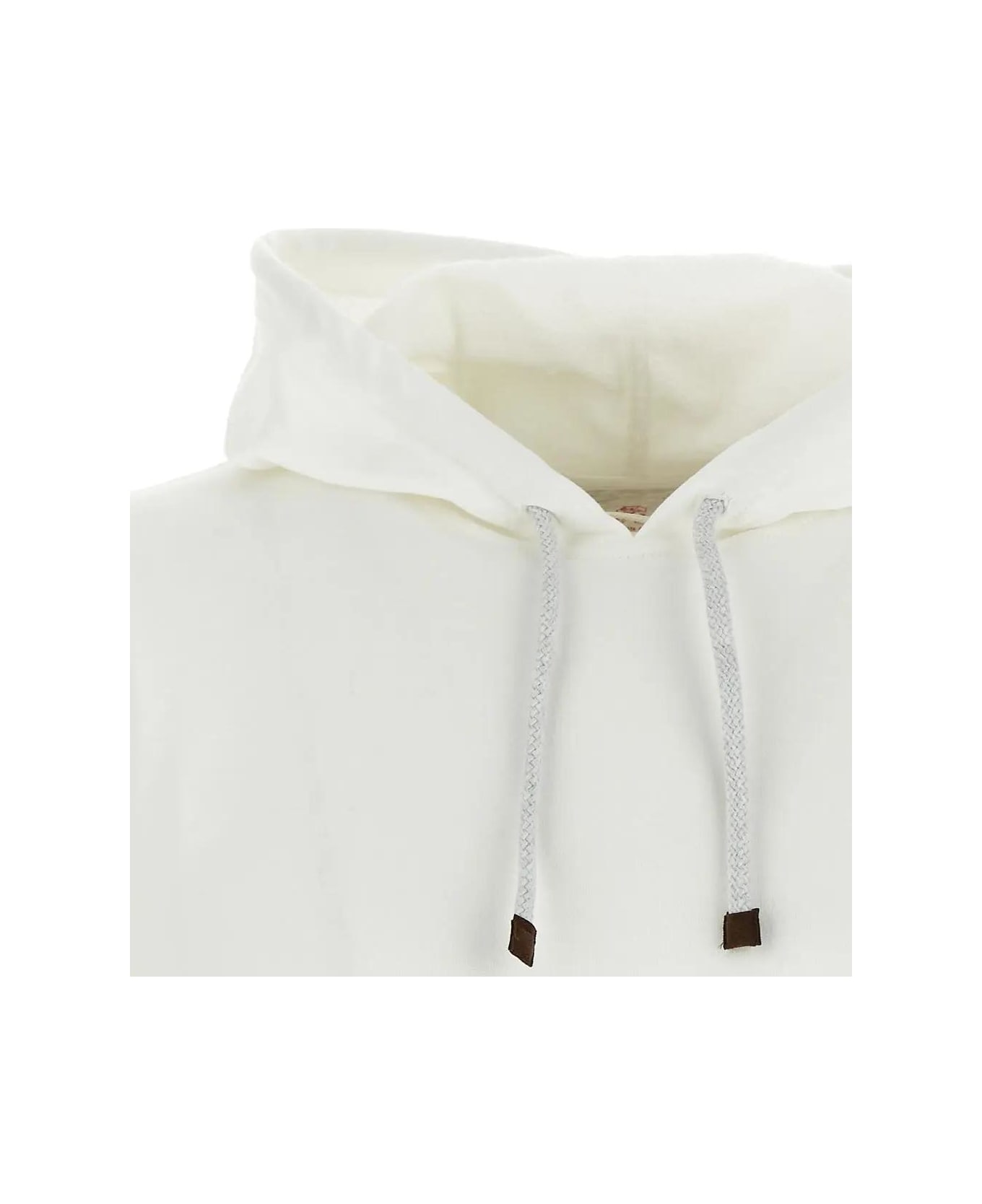 Brunello Cucinelli Knitted Hoodie - White フリース