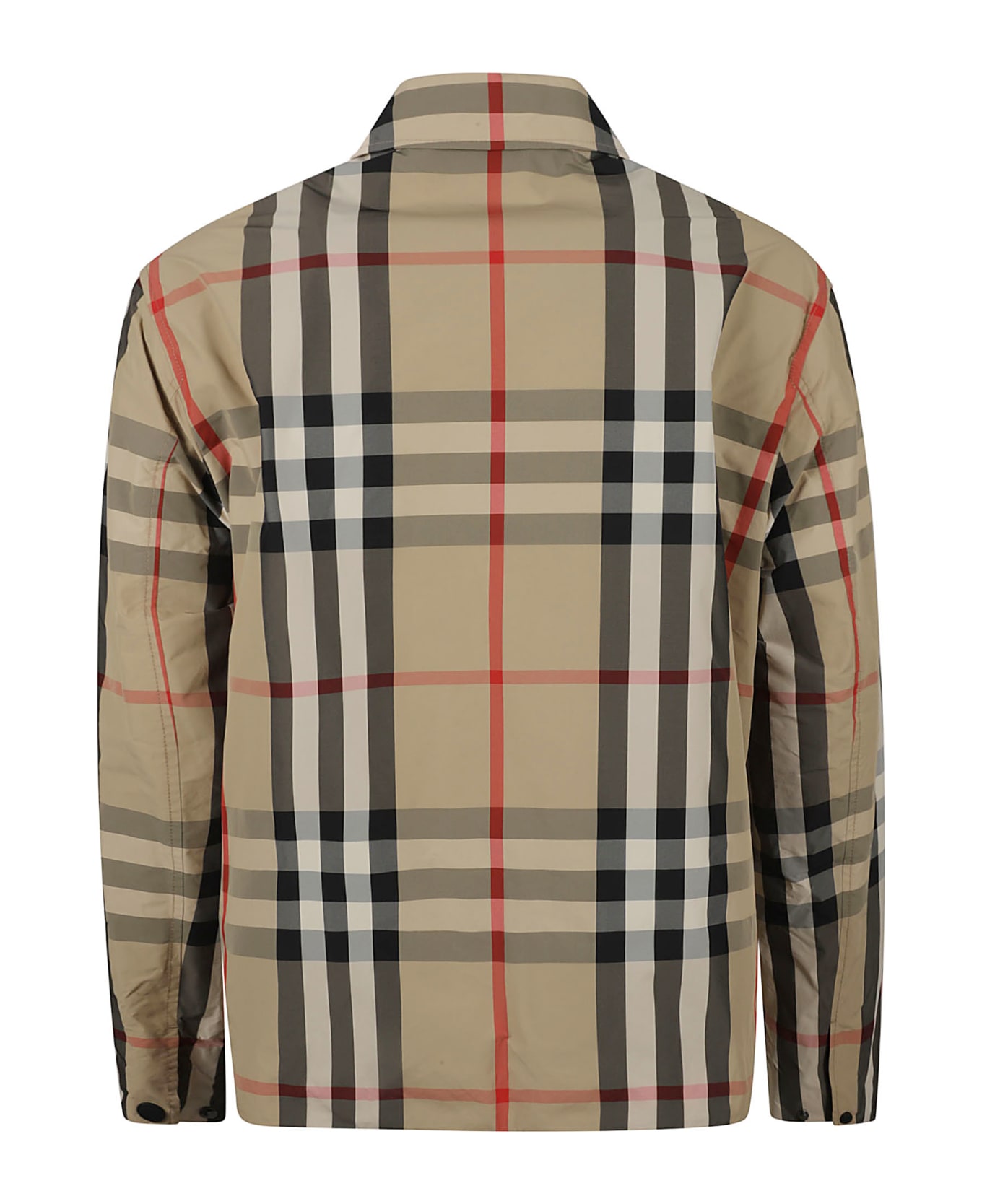 Burberry Check Pattern Shift Jacket - Archive Beige Ip Chk