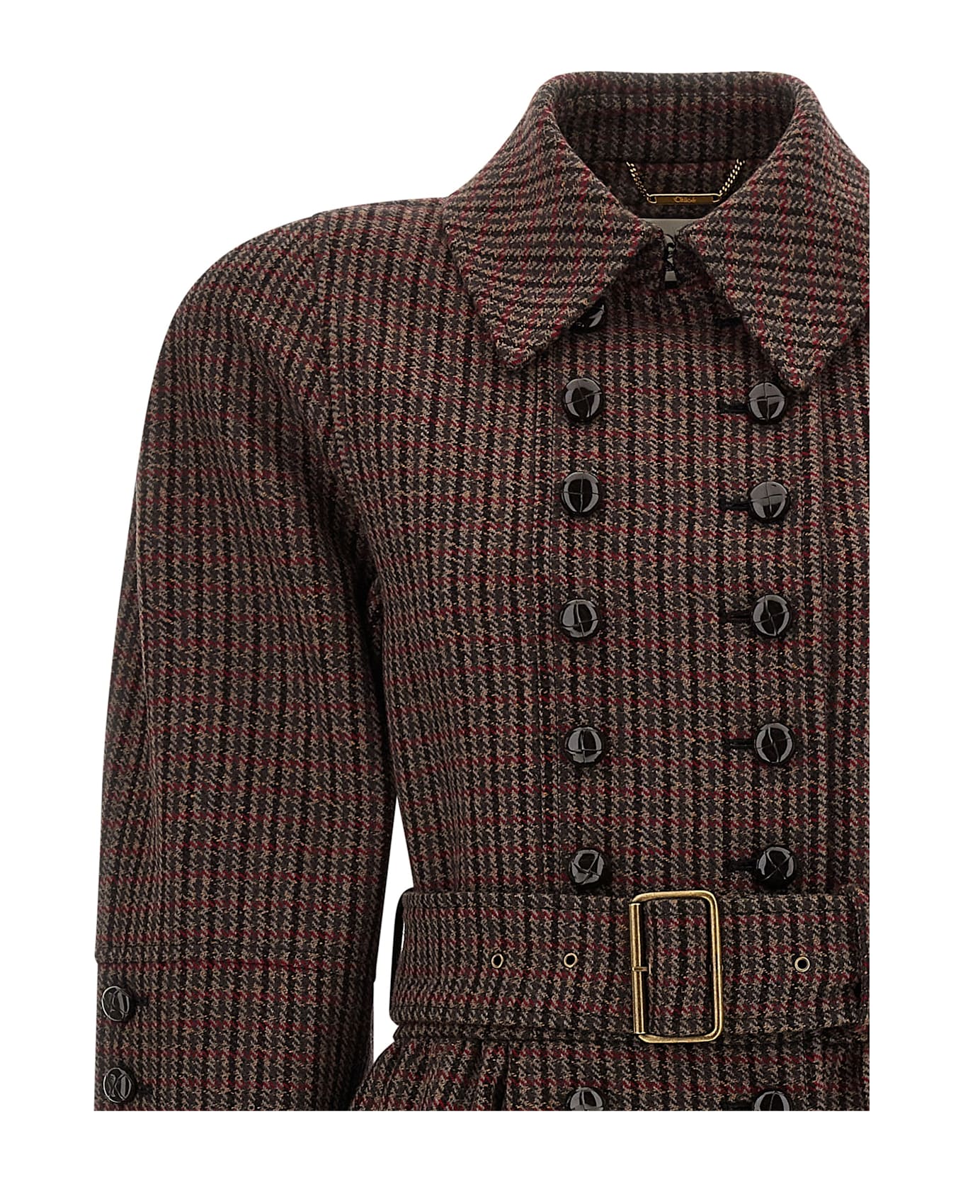 Chloé Double-breasted Coat - Brown