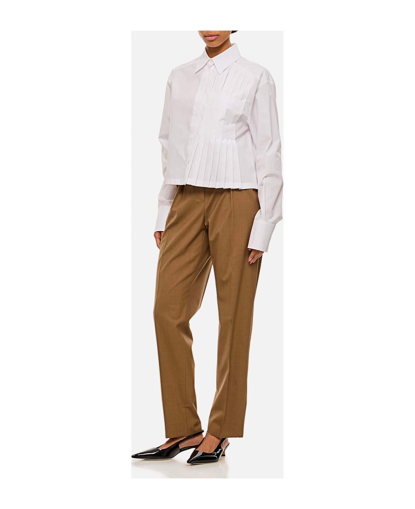 Max Mara Finale High Waist Trousers - Brown