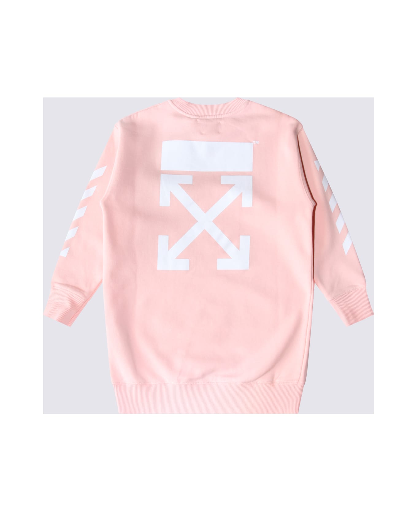 Off-White Pink Cotton Dress - Pink