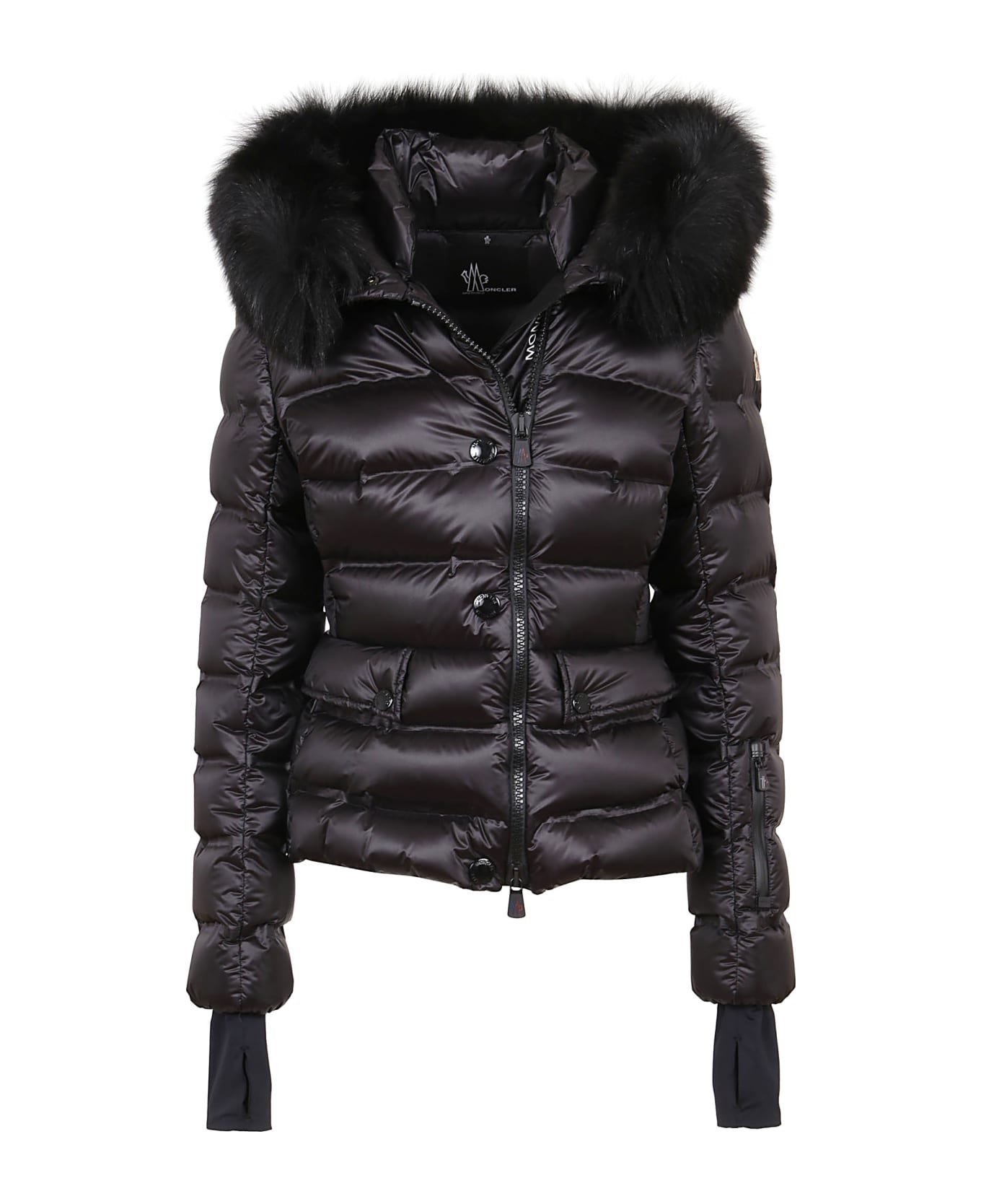 Moncler Black Technical Fabric Padded Jacket | italist