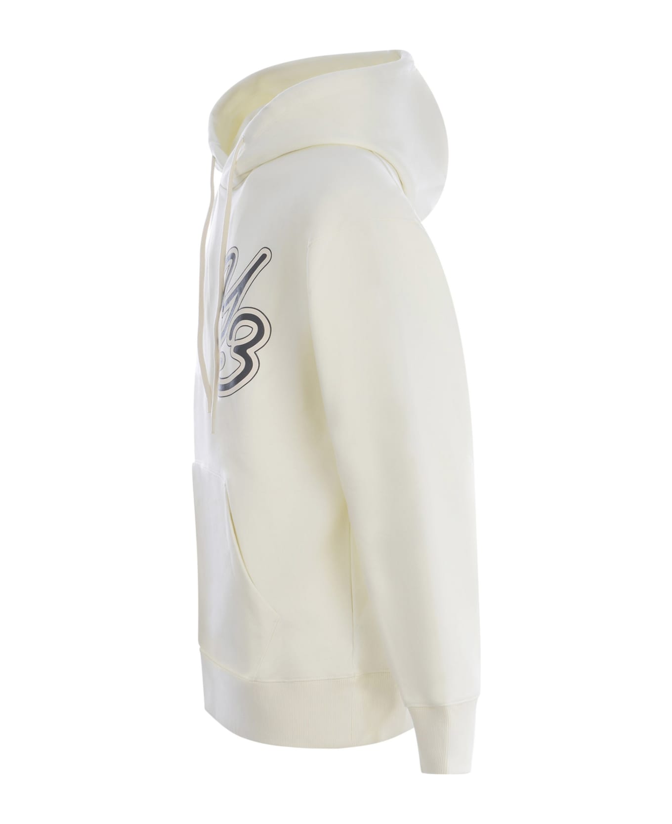 Y-3 Hooded Sweatshirt Y-3 In Cotton - Bianco