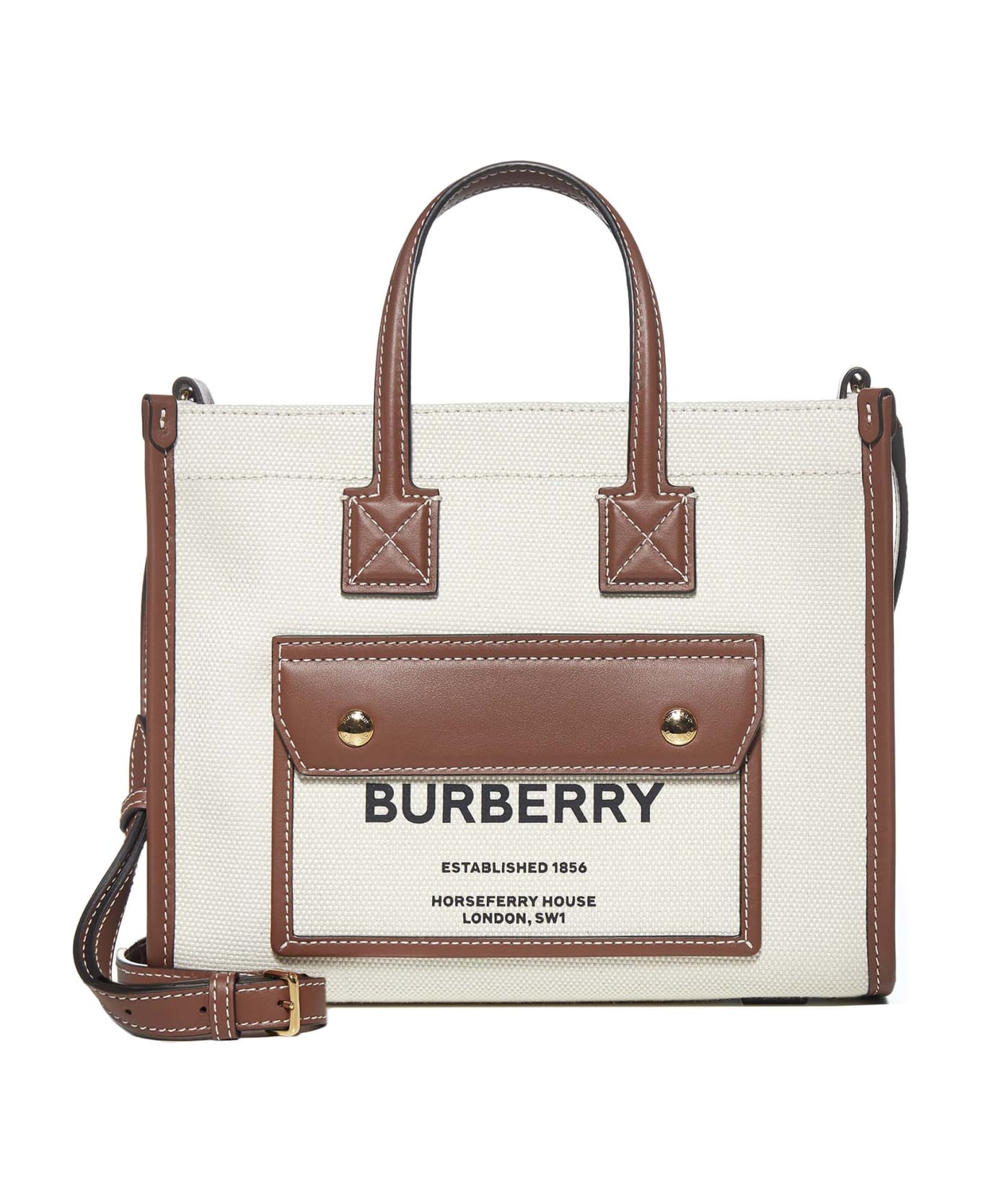 Burberry New Tote Bag - Natural/tan