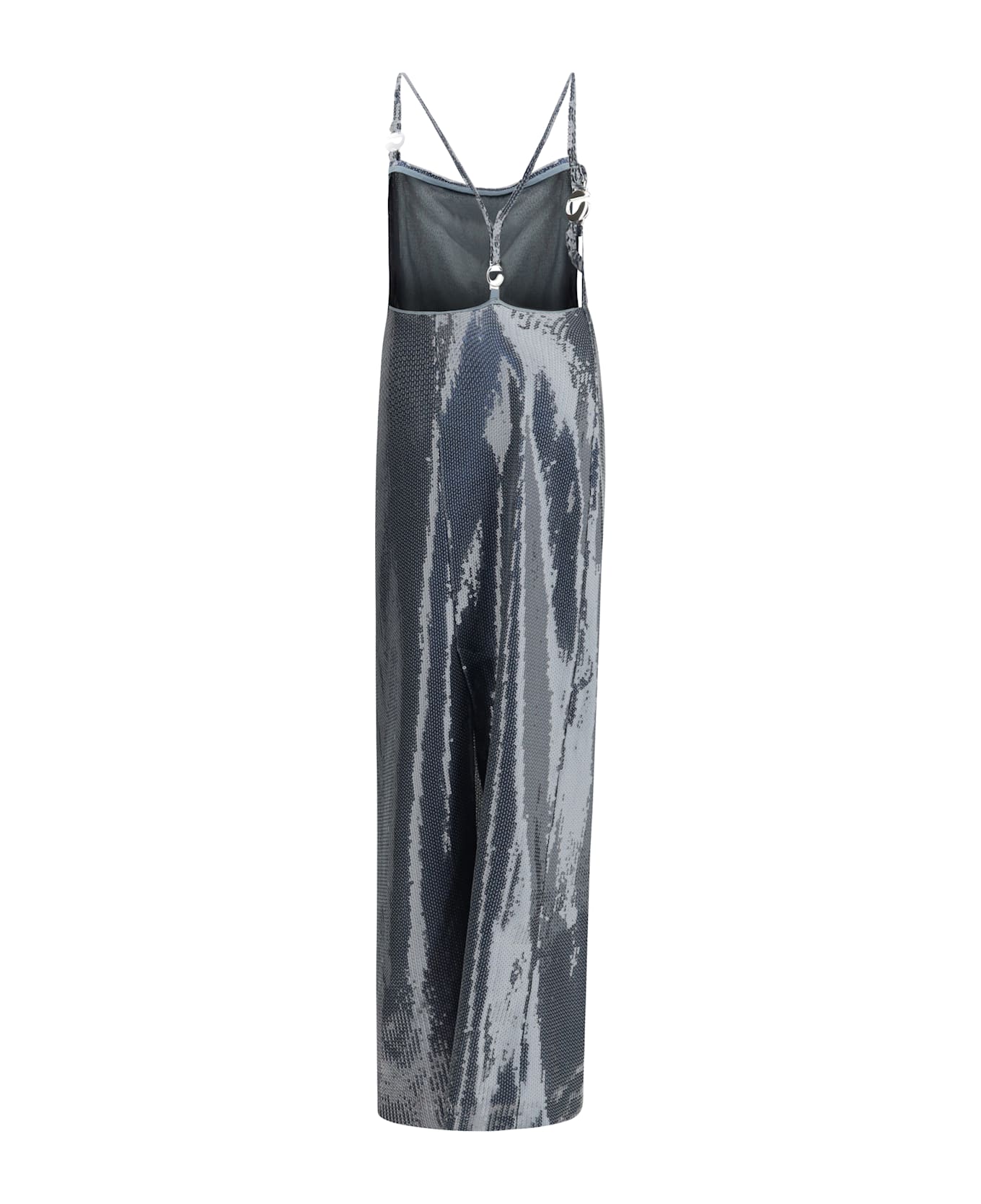 Coperni Ruched Sequin-embellished Gown