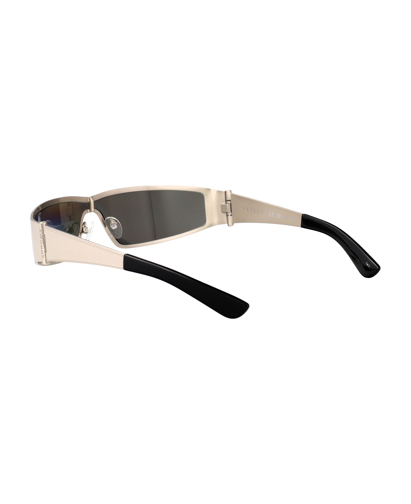 Alexander McQueen Eyewear Am0491s Sunglasses - SILVER-SILVER-SILVER