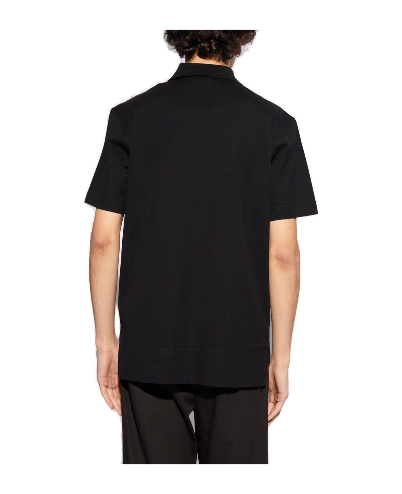 Givenchy Logo Embroidery Polo Shirt - Black