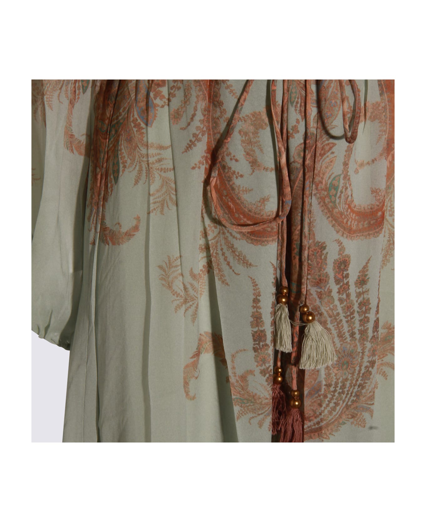 Zimmermann Mint Dress - MINT PAISLEY