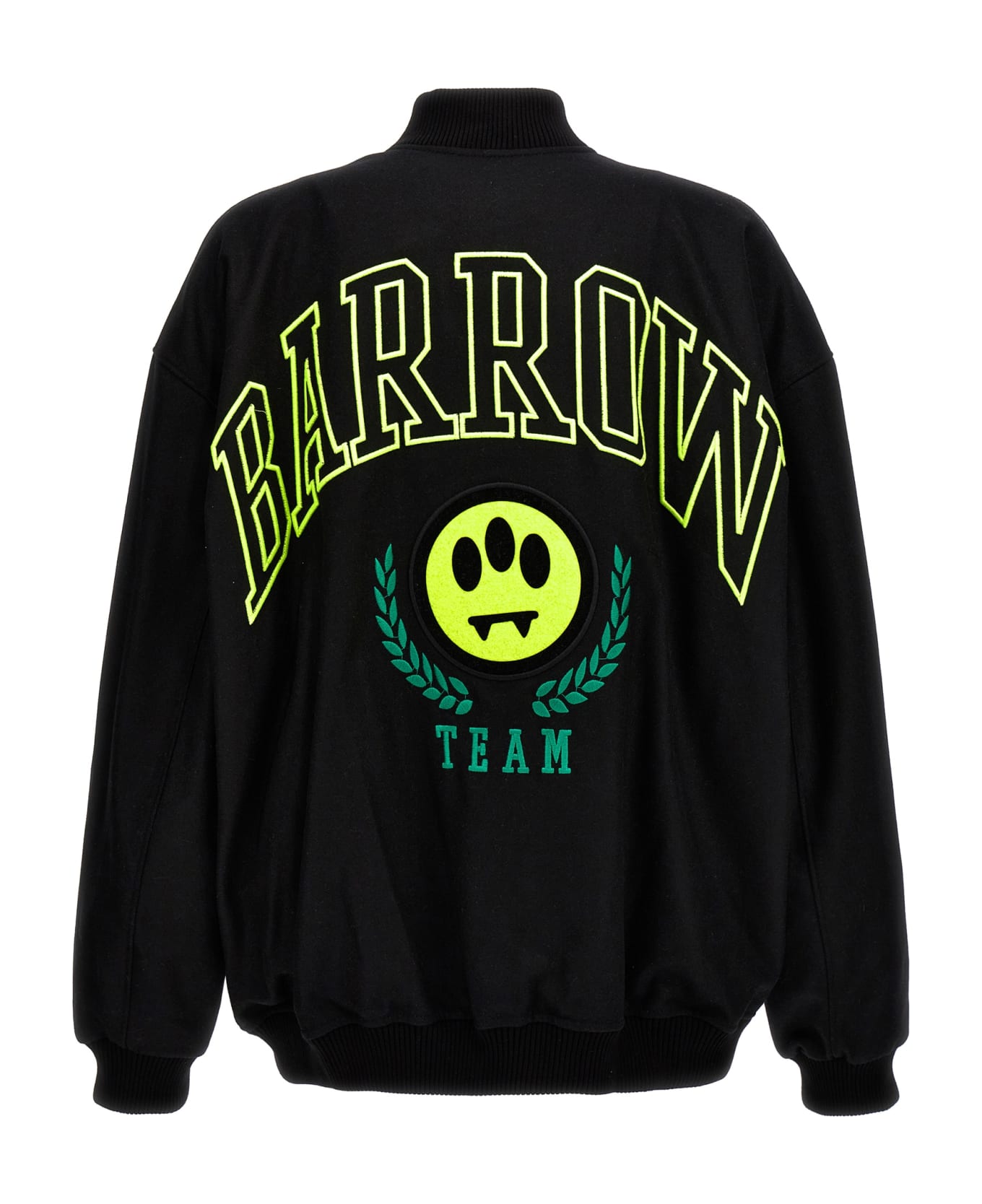 Barrow Black Bomber Jacket With 'barrow Team' Embroidery - Black ジャケット