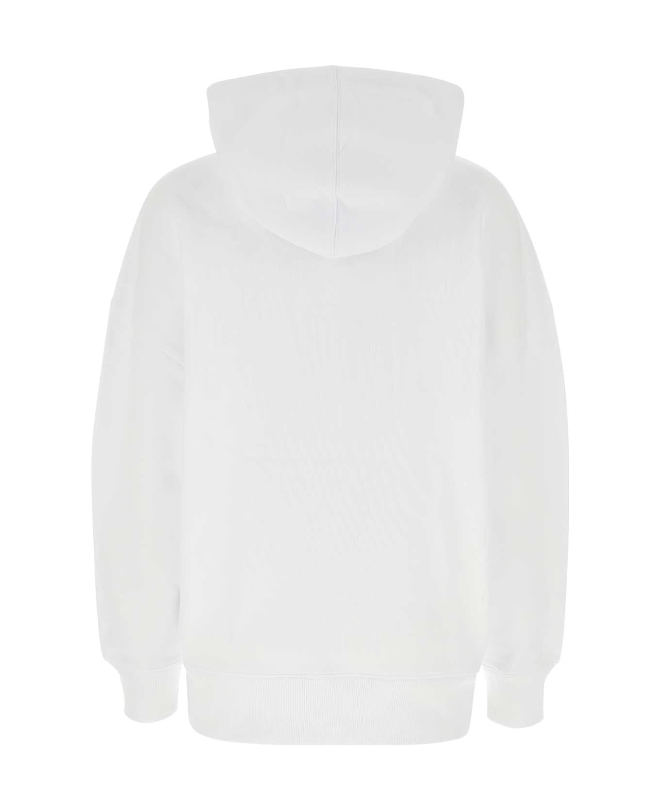 Ami Alexandre Mattiussi White Cotton Sweatshirt - 100 フリース