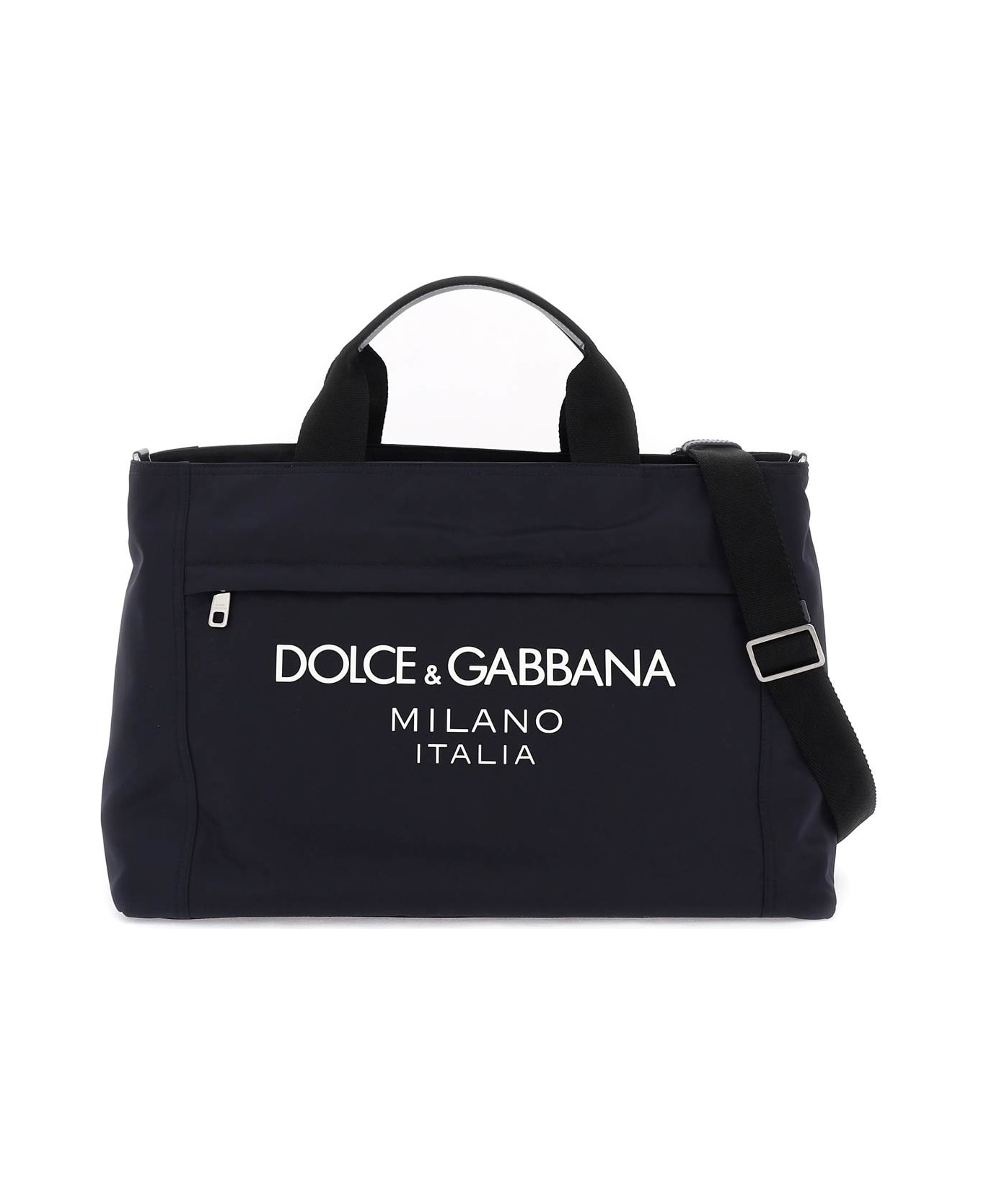 Dolce & Gabbana Nylon Logo Shopping Bag - BLU BLU NAVY (Blue)