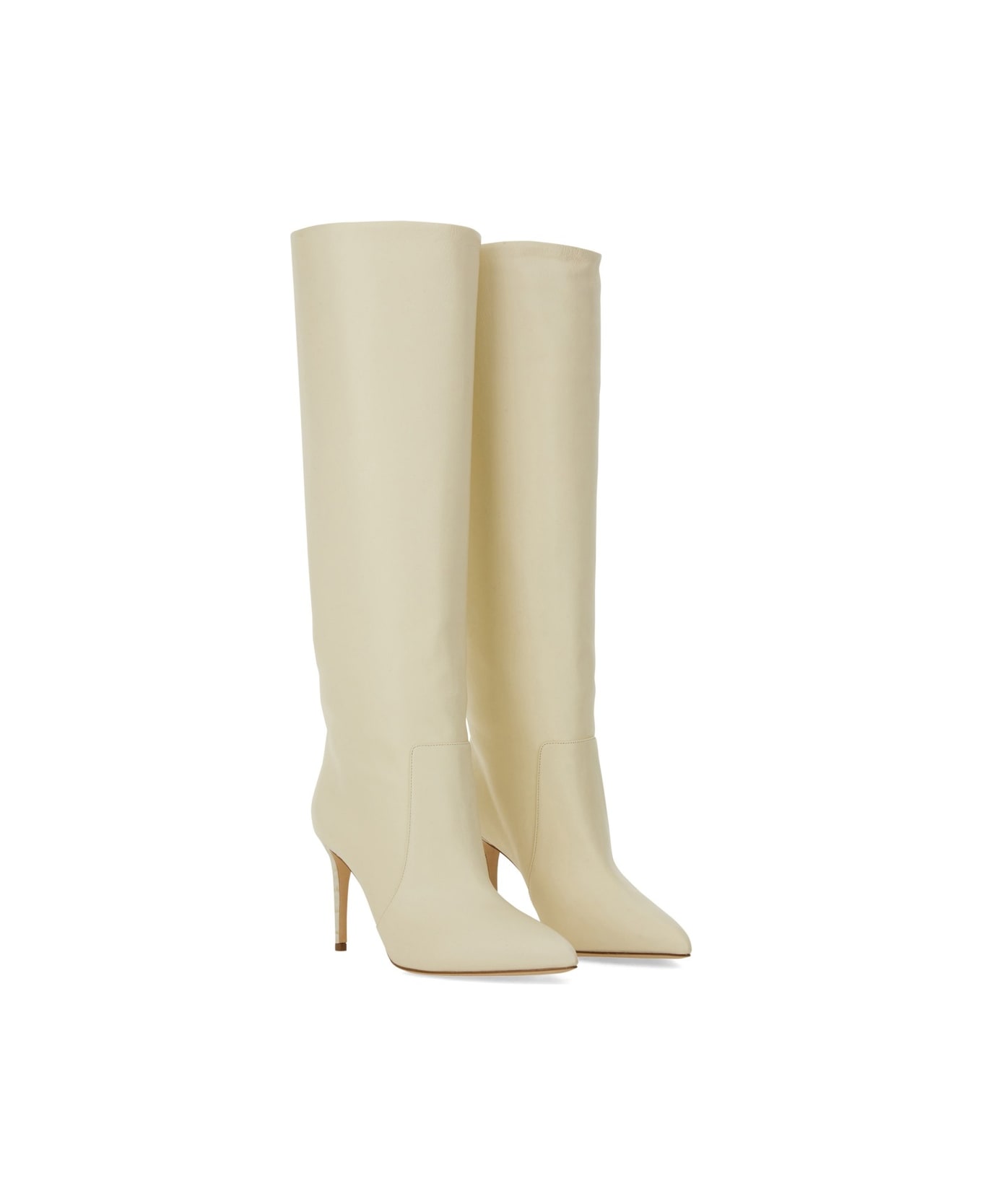 Paris Texas Leather Boot - WHITE