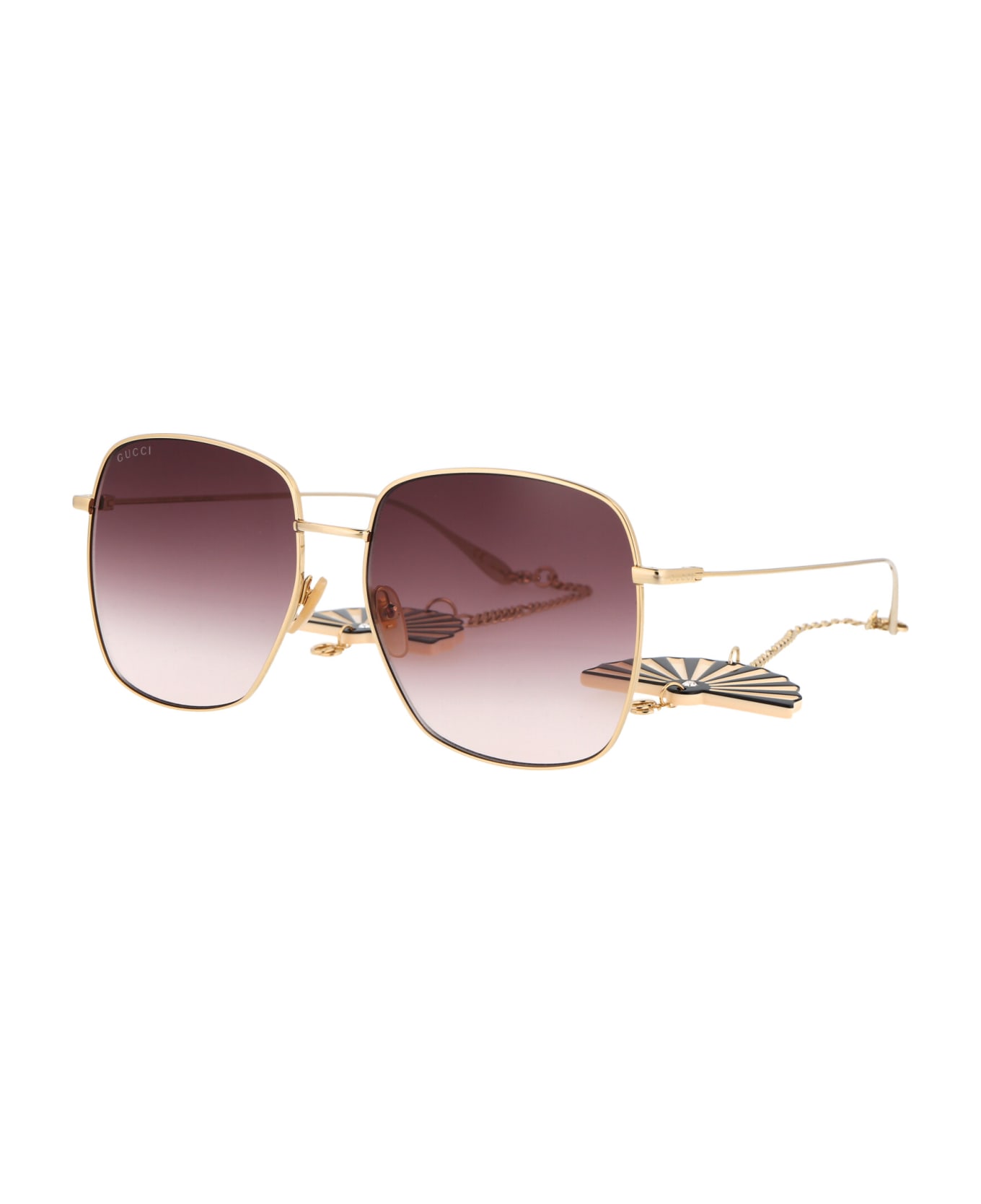 Gucci Eyewear Gg1031s Sunglasses - 010 GOLD GOLD RED