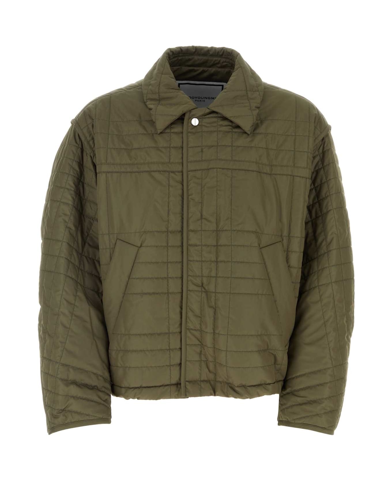 WOOYOUNGMI Army Green Polyester Padded Jacket - KHAKI