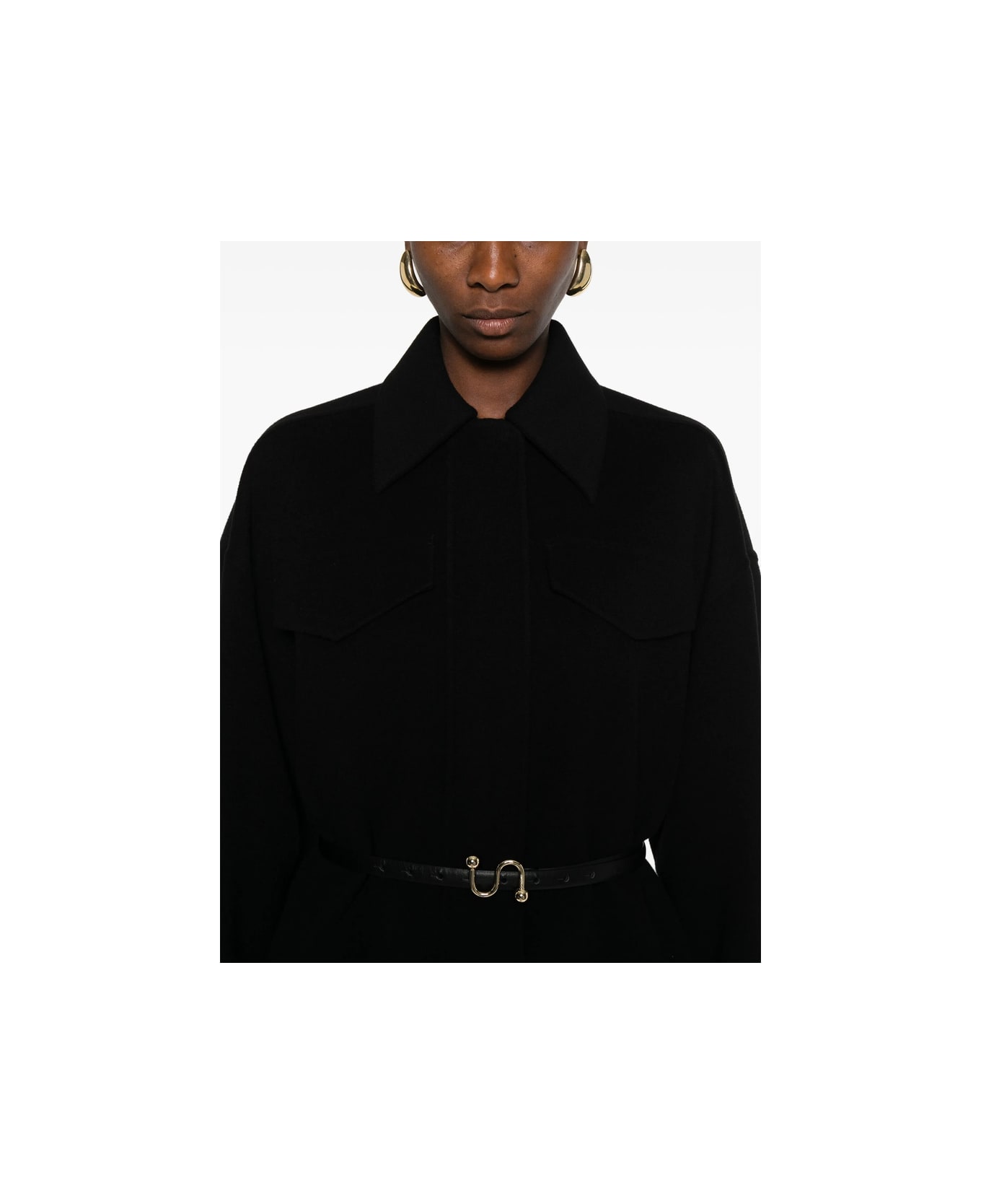 SportMax Coat - BLACK