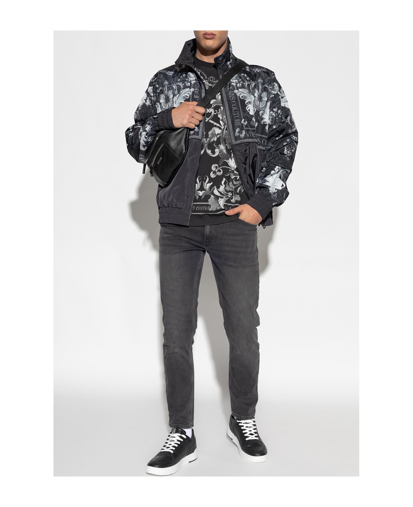 Versace Jeans Couture Jeans With Tapered Legs - black