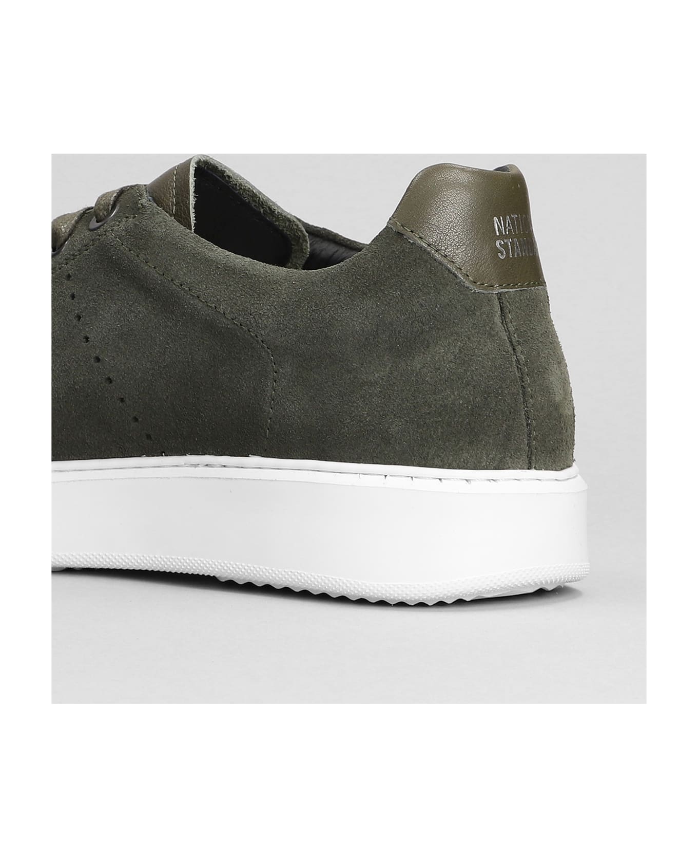 National Standard Edition 9 Sneakers In Khaki Suede - khaki