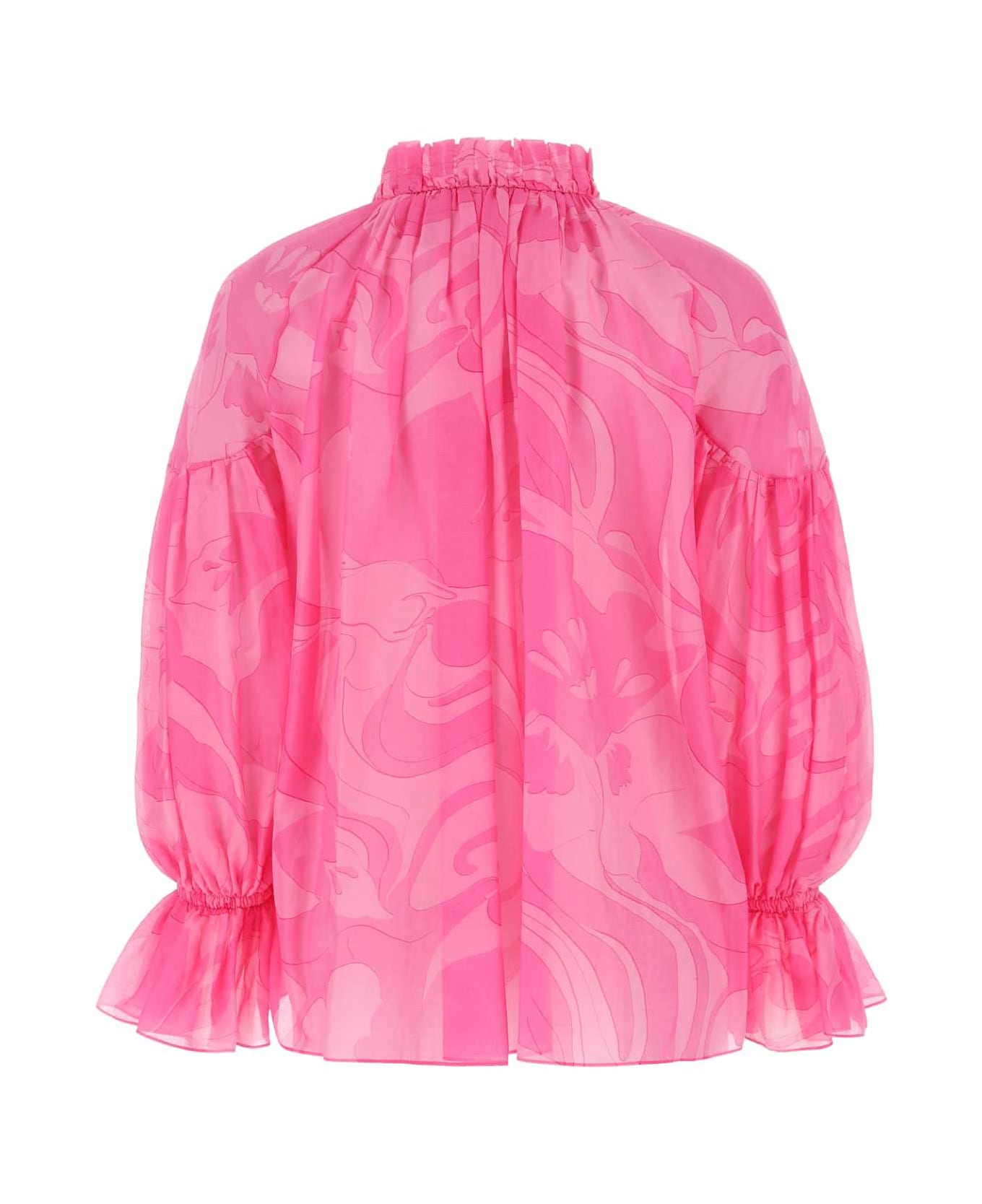 Etro Printed Voile Blouse - PINK
