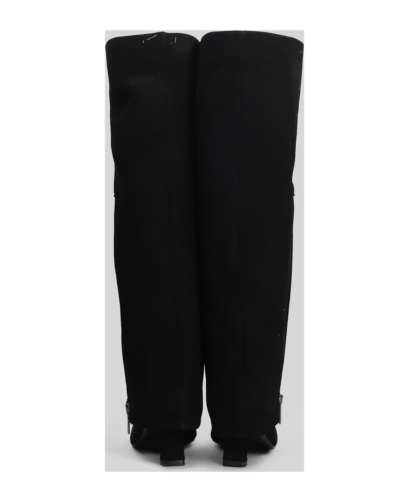 The Seller High Heels Boots In Black Suede - black