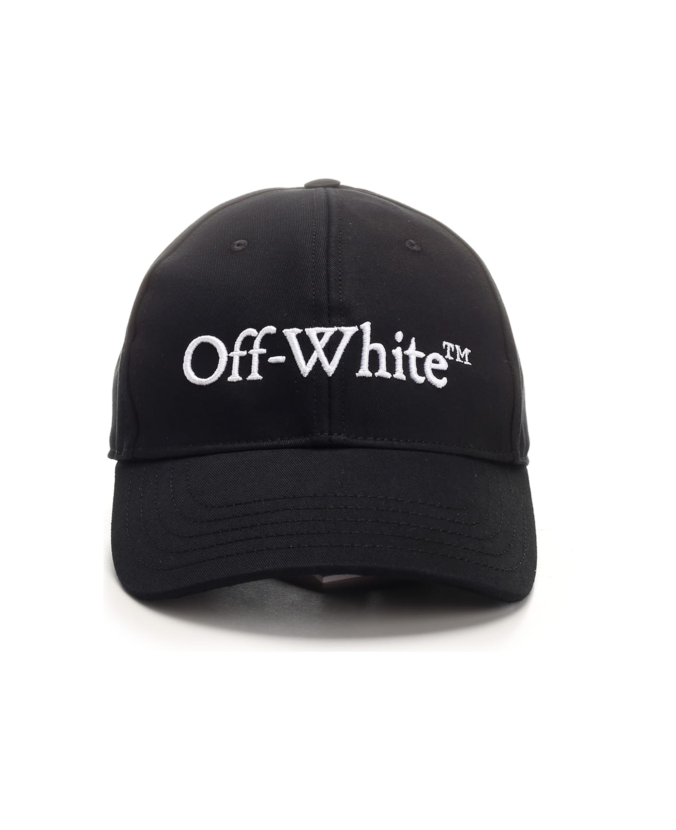 Off-White Black Cap With Logo - BLACK-WHITE