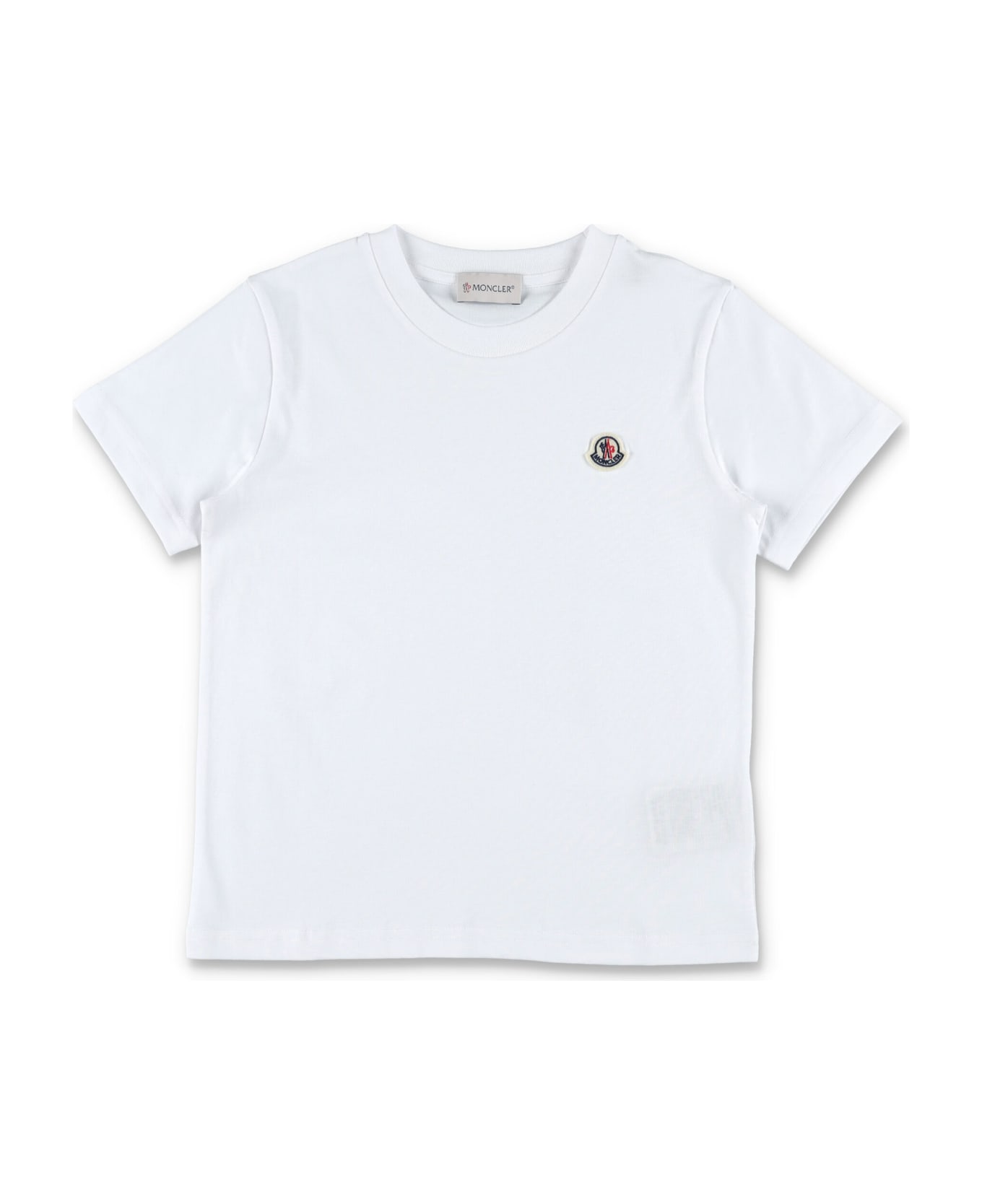 Moncler Logo Patch T-shirt - WHITE
