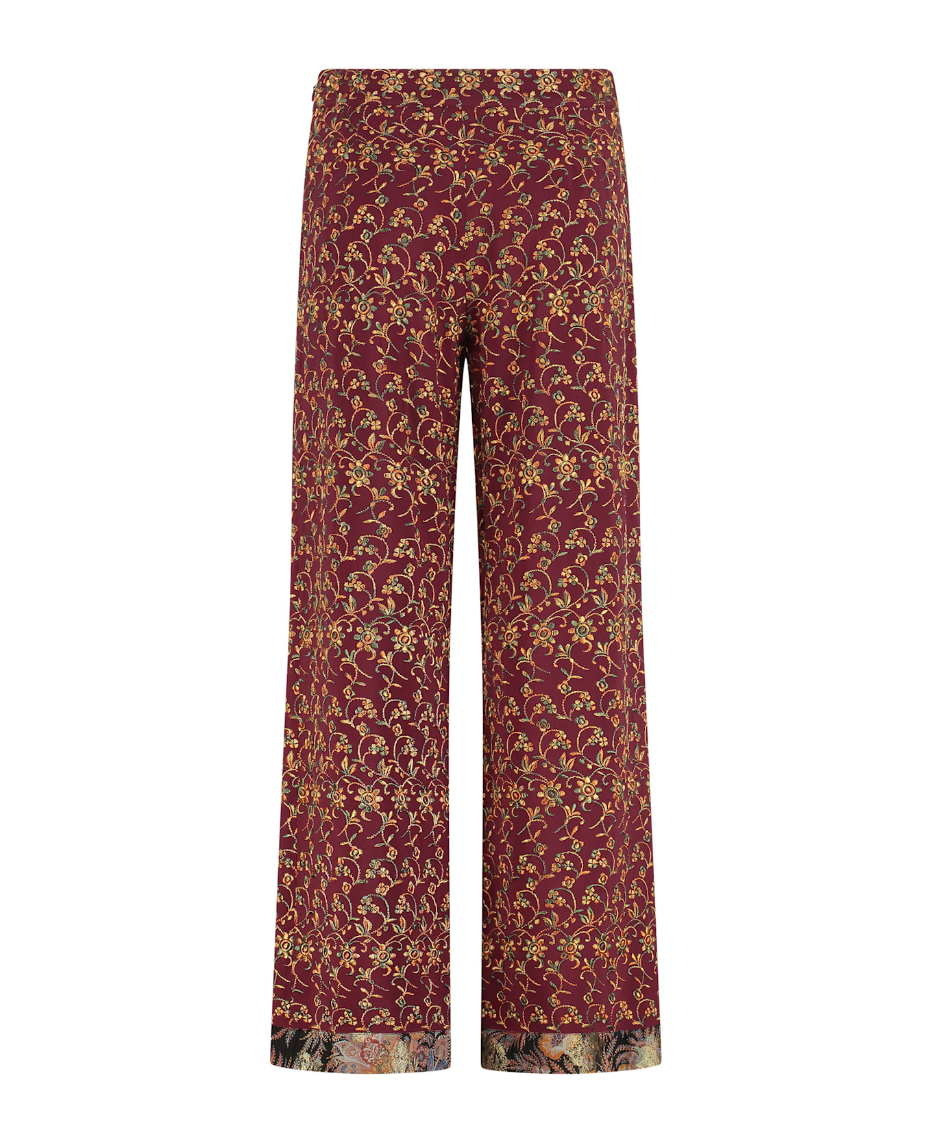 Etro Printed High-rise Trousers - Burgundy