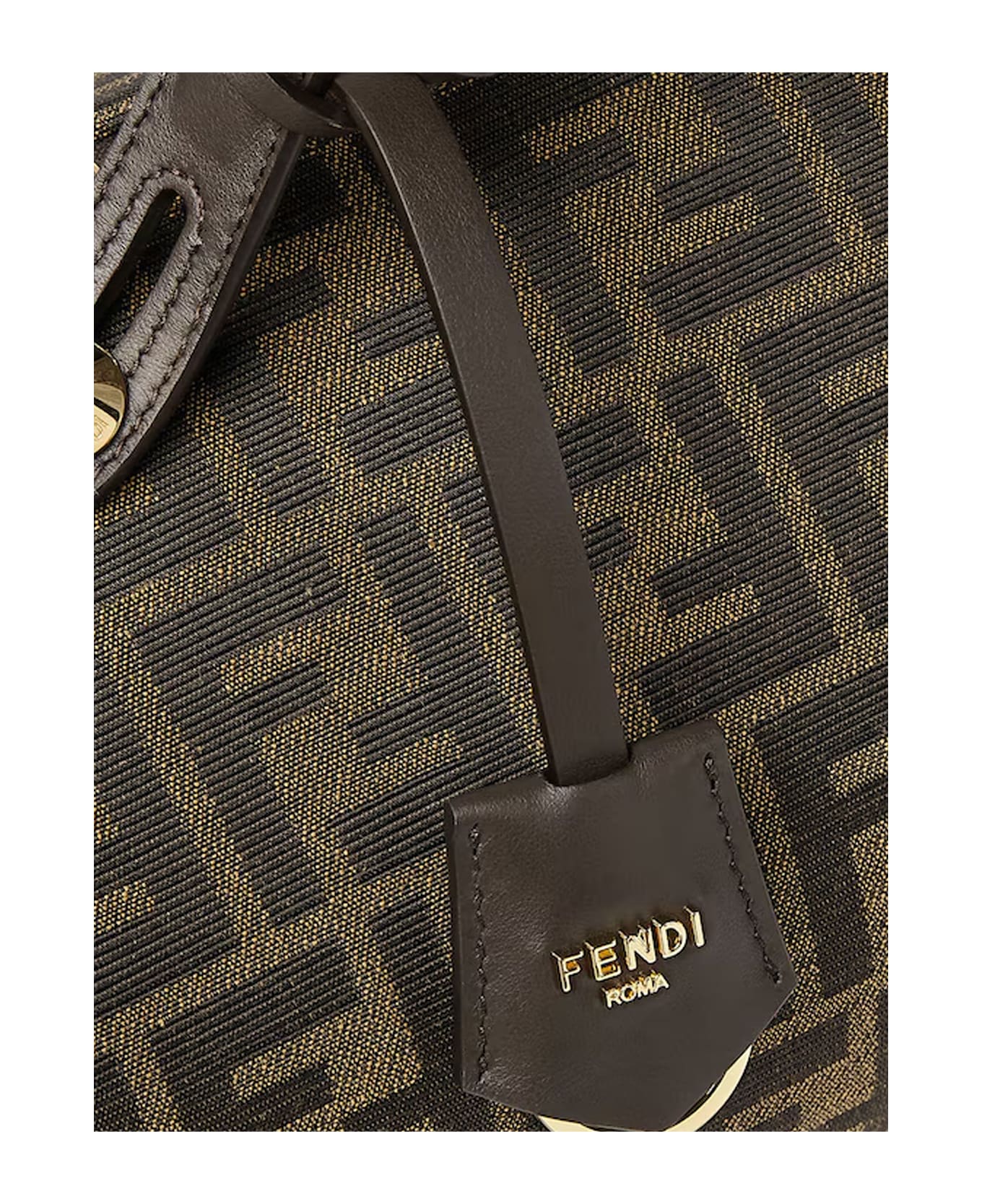Fendi By The Way Soft Medium Ff Jacquard Fabric And Leather - T.MORO+R.EBANO+OS