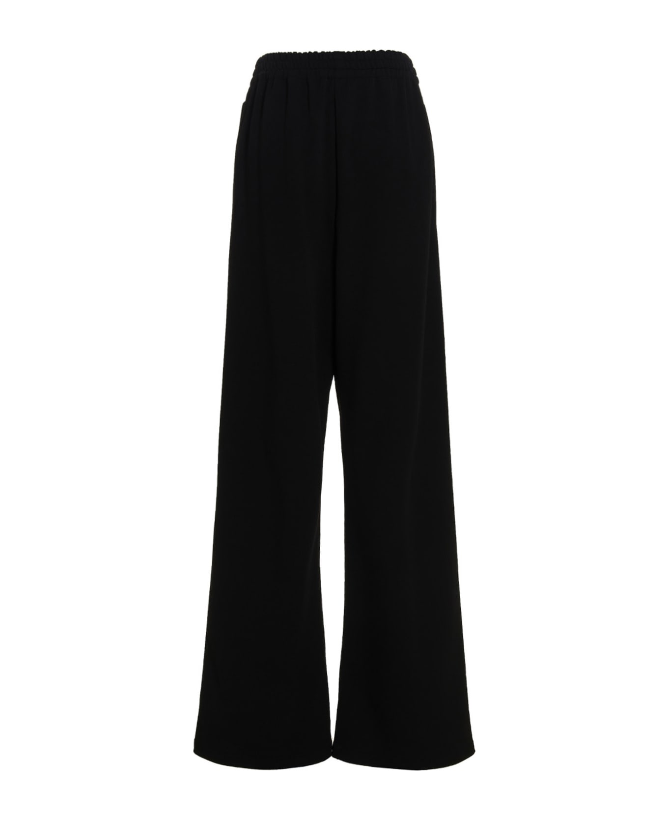 Balenciaga Loose Fit Viscose Trousers - BLACK
