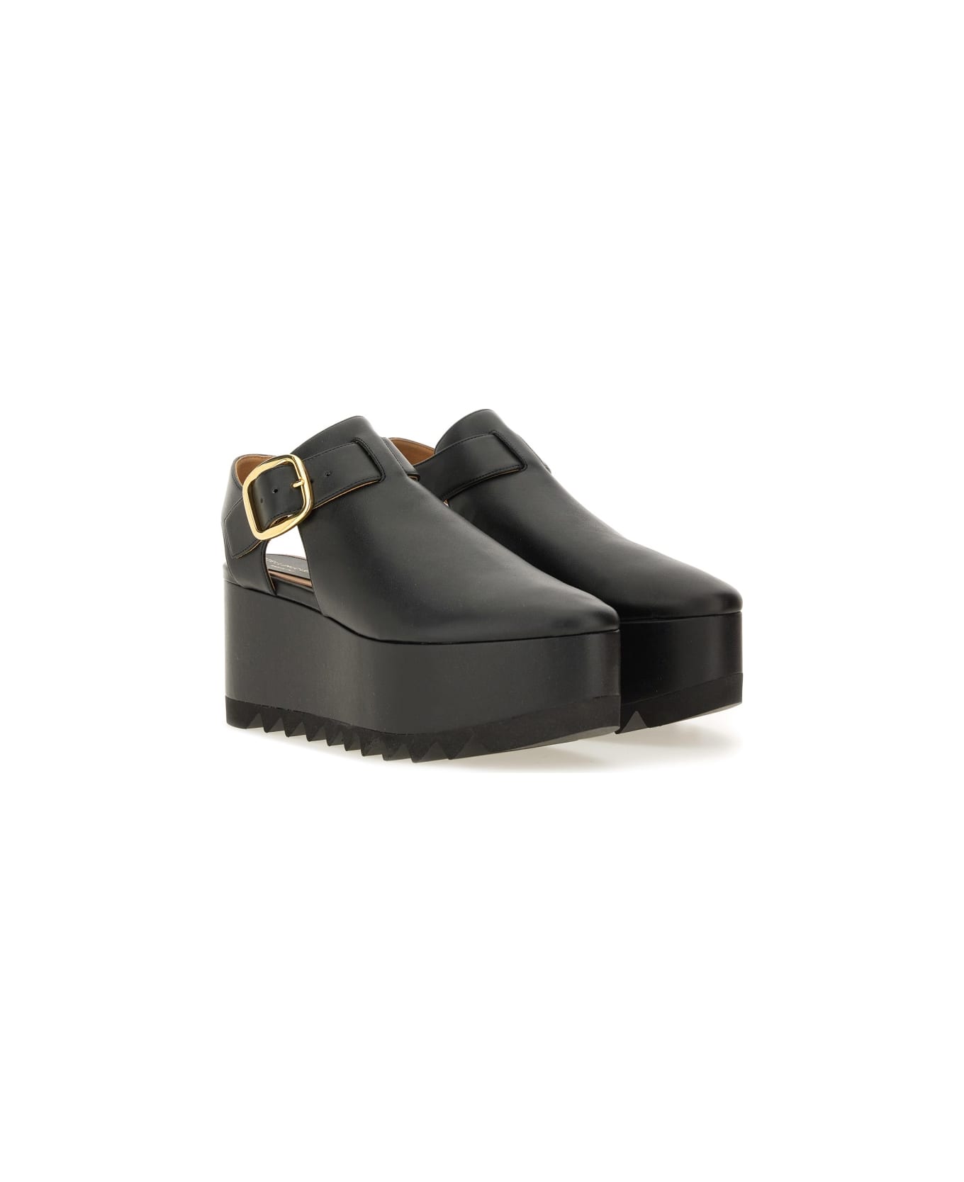 Stella McCartney "elyse" Sandal With Platform - BLACK