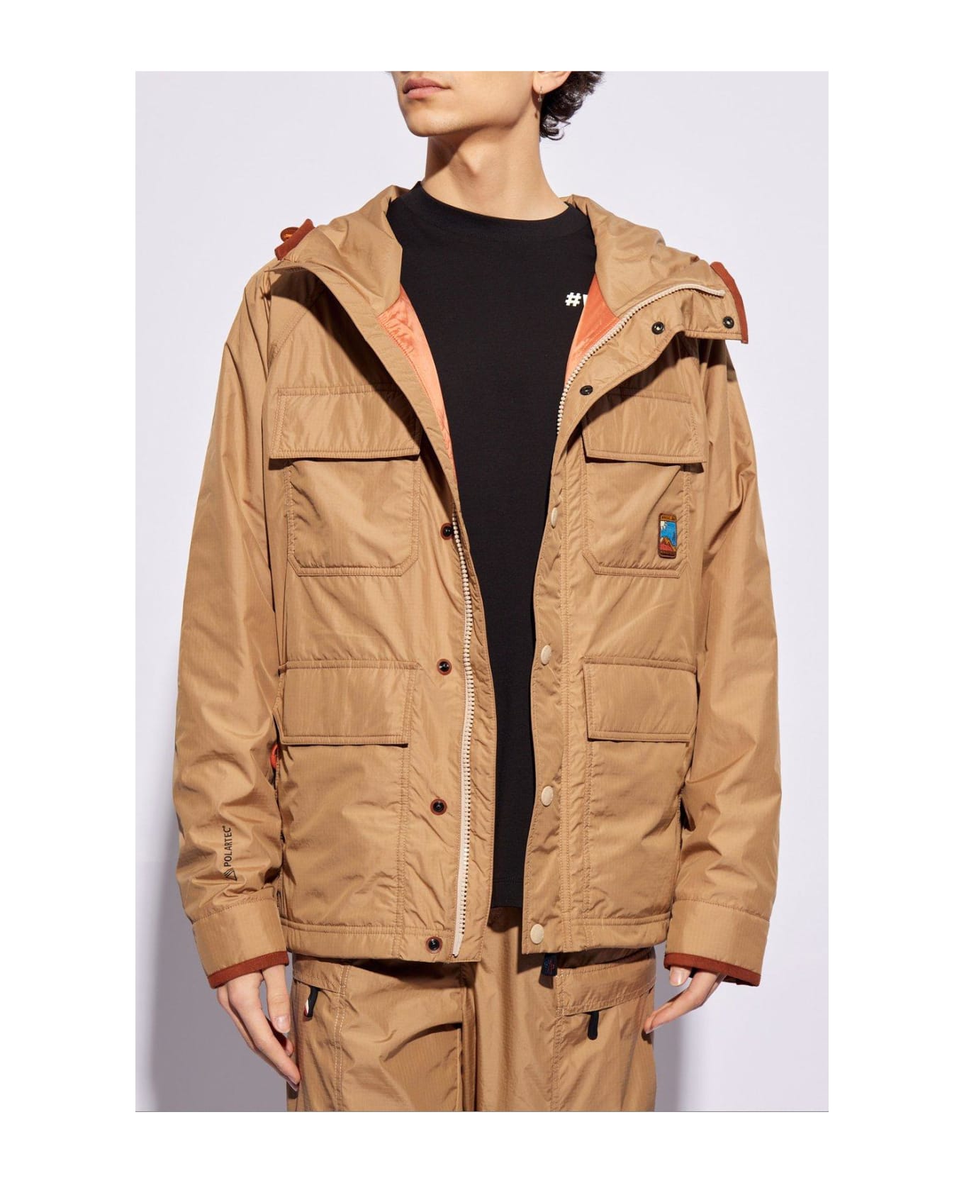 Moncler Rutor Logo Patch Hooded Jacket