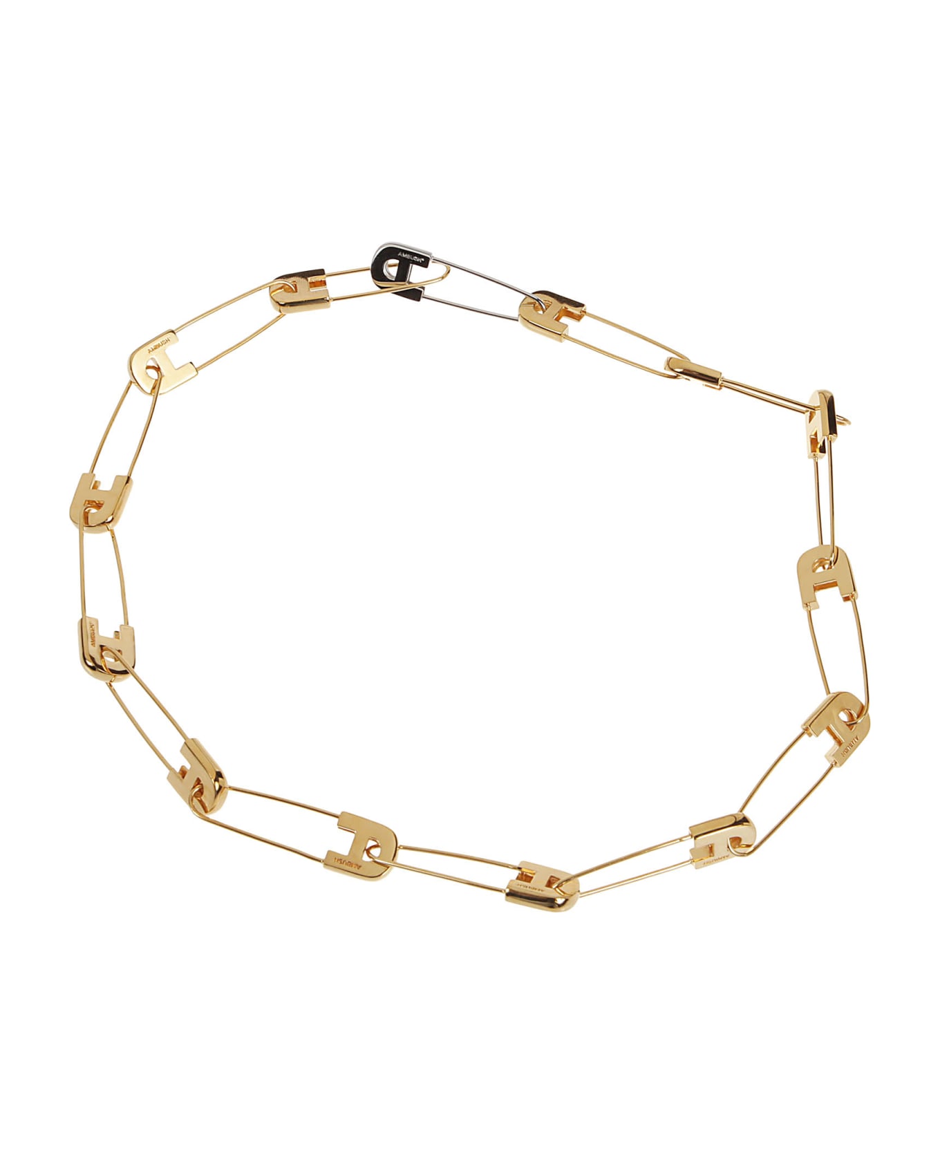 AMBUSH A Safety Pin Lin Necklace - Gold No Color