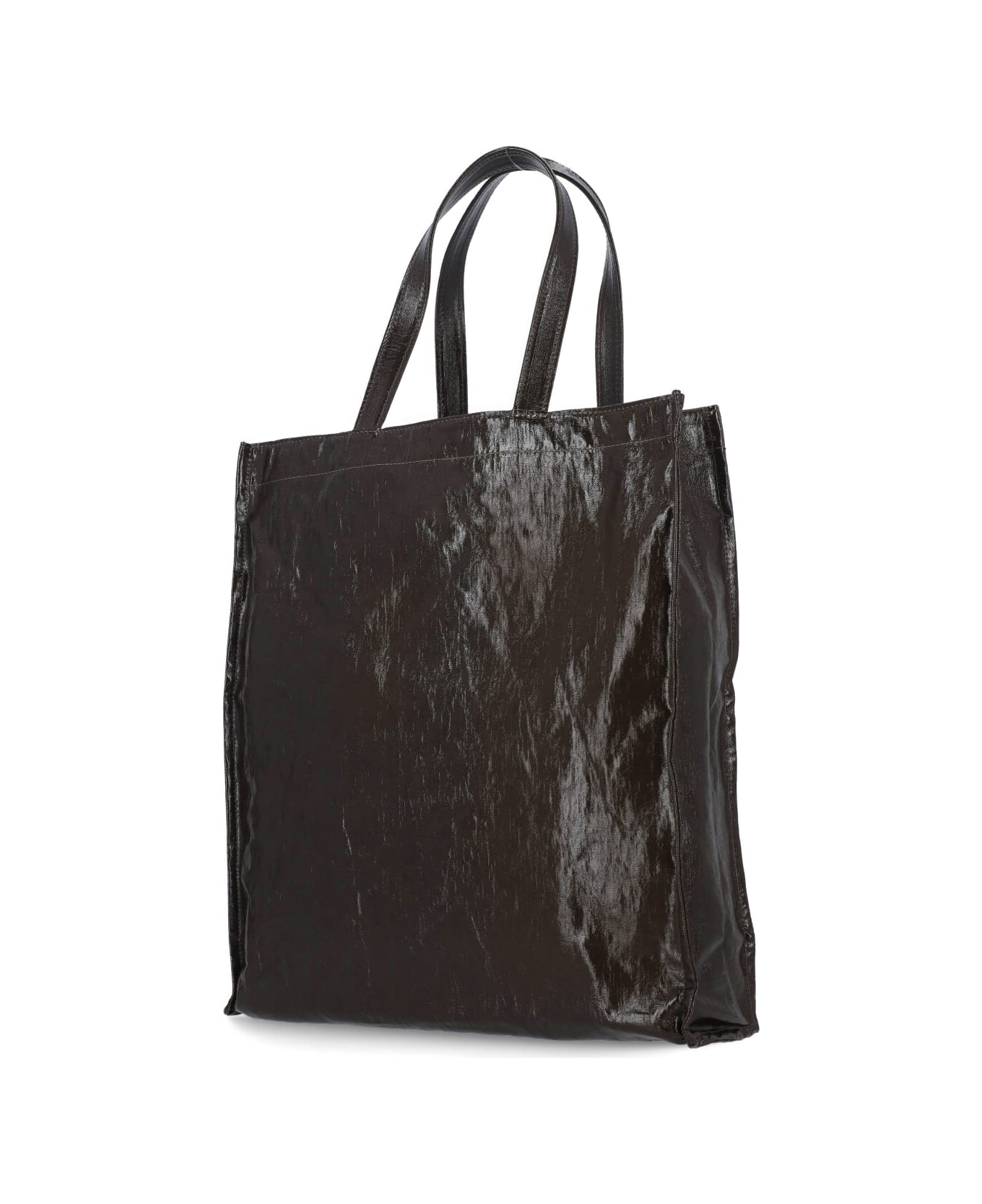 Uma Wang Small Canv Shoppinh Bag - BROWN