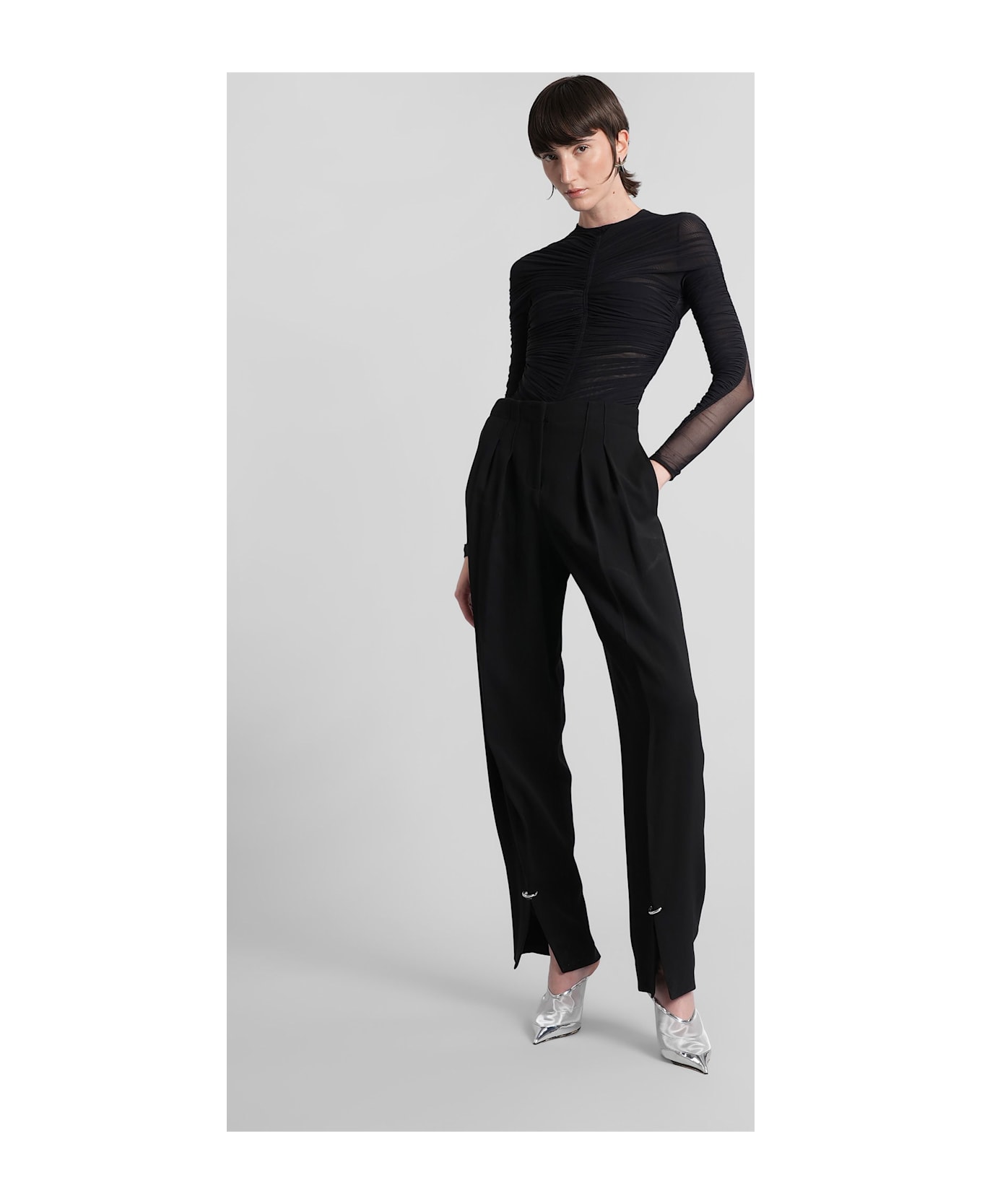 Mugler Body In Black Cotton - black