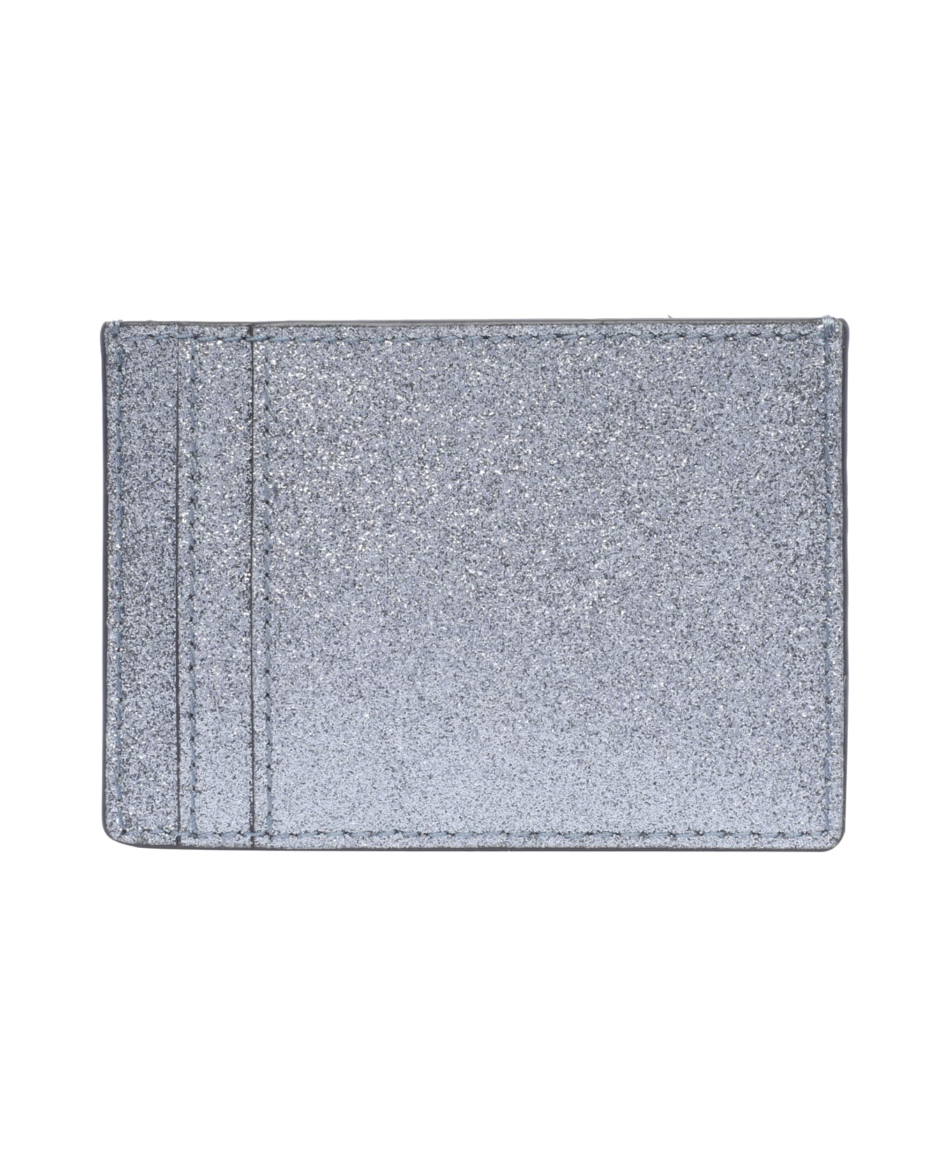 Marc Jacobs The Galactic Glitter J Marc Card Case - Silver クラッチバッグ