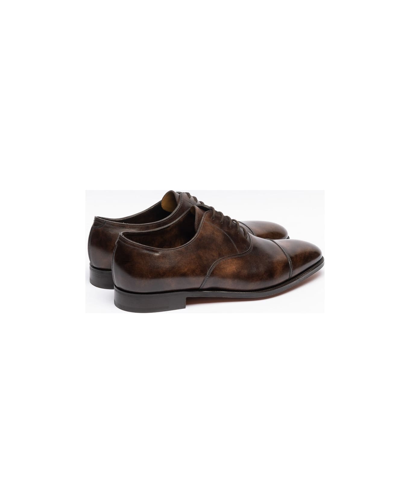 John Lobb City Ii Dark Brown Museum Calf Oxford Shoe (fitting E)