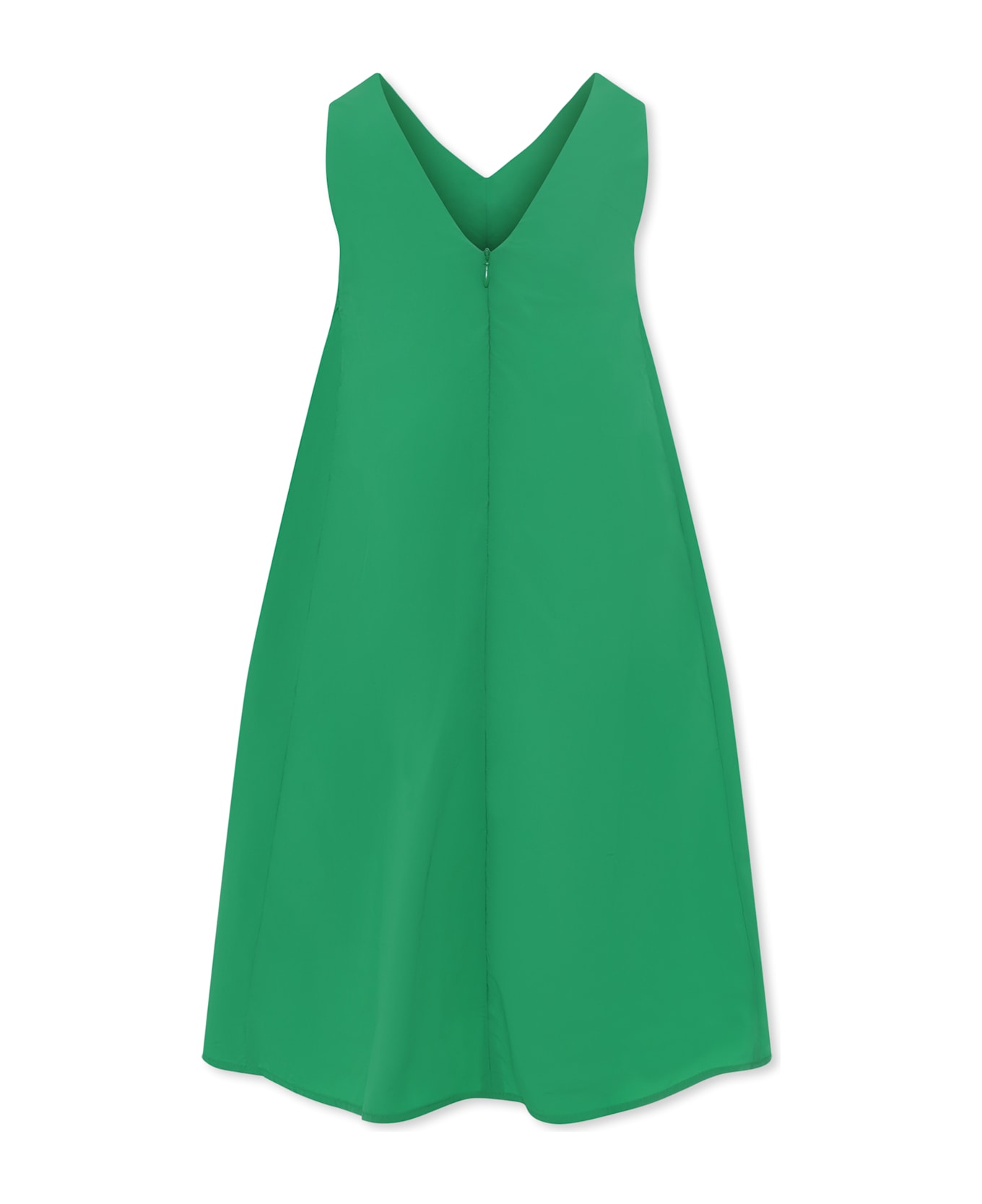 DKNY Green Sleeveless Dress For Girl With Logo - Green