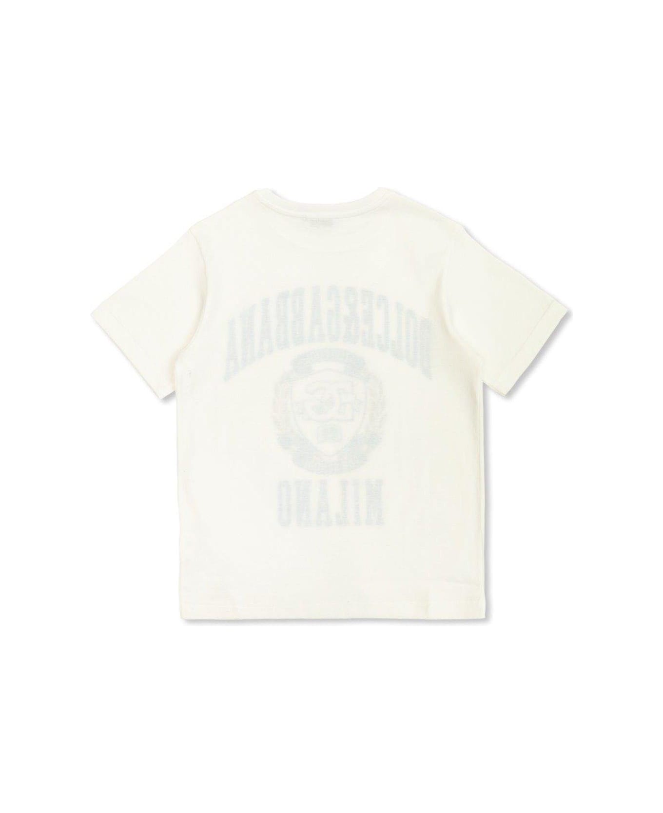 Dolce & Gabbana Logo Printed Jersey T-shirt