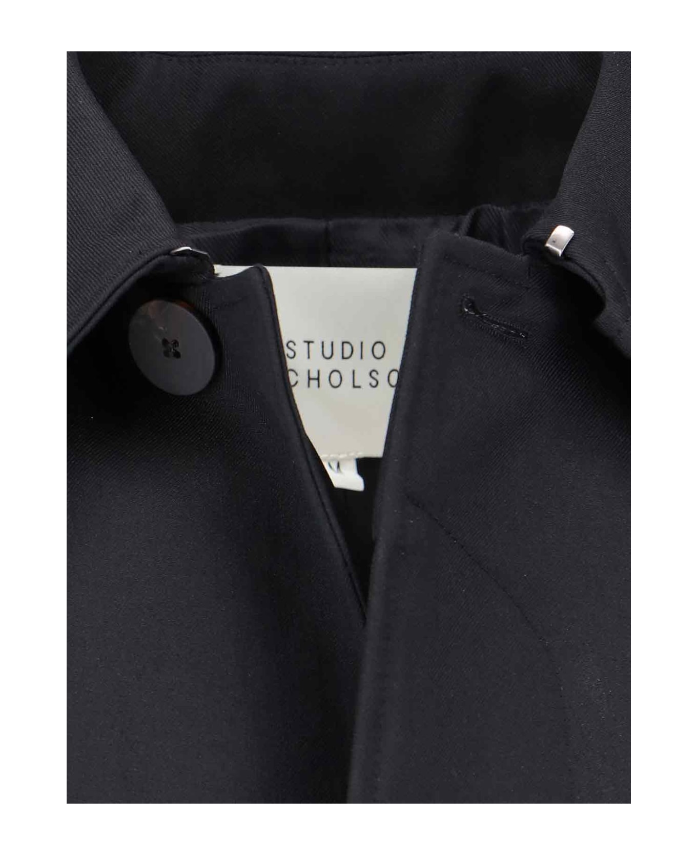 Studio Nicholson Single-breasted Coat - Black  