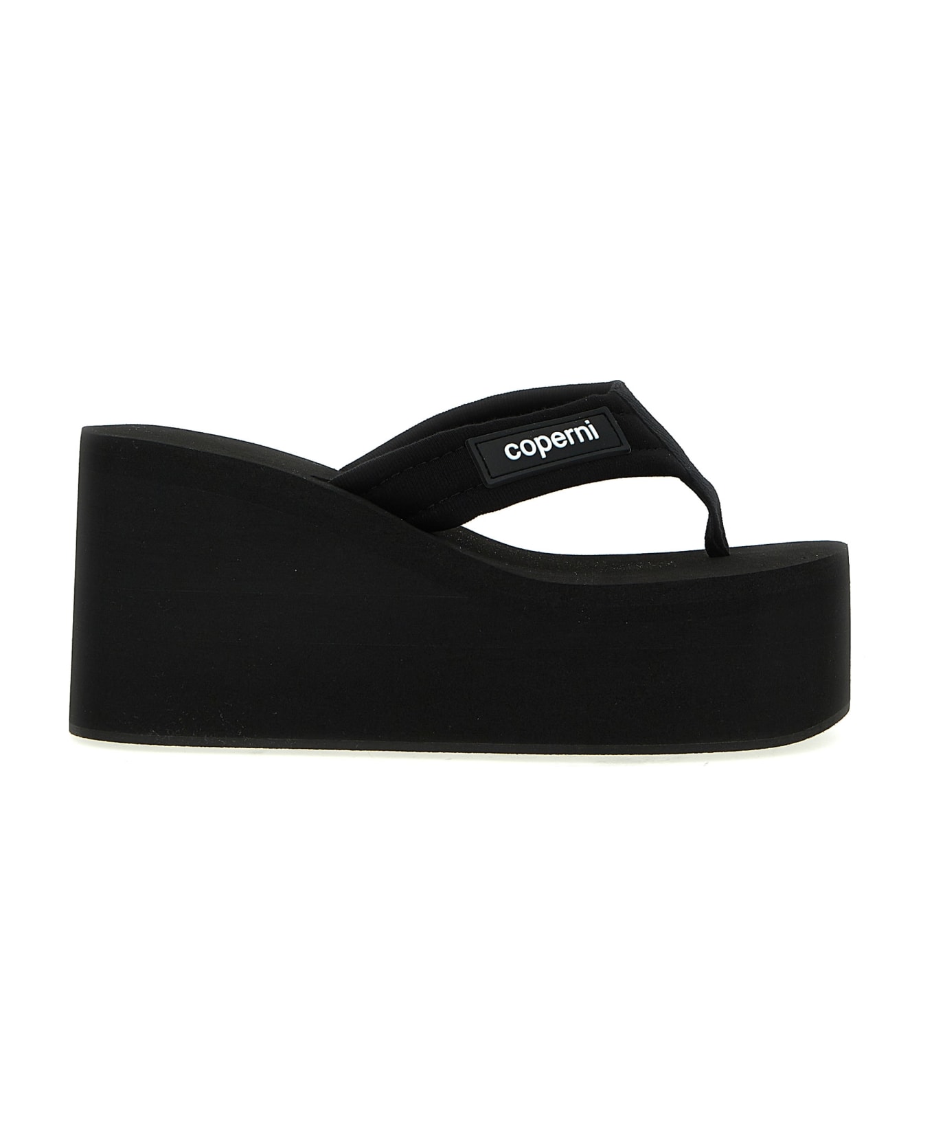 Coperni 'branded Wedge' Sandals - Black  