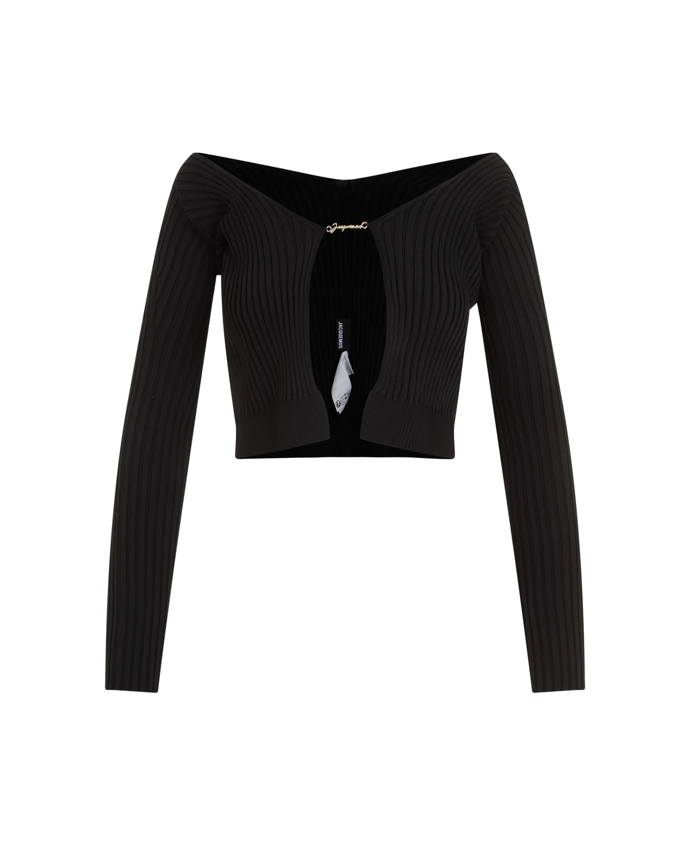 Jacquemus Pralu Long Viscose Cardigan - Black