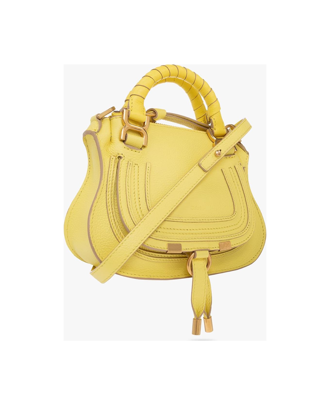 Chloé 'marcie Mini' Shoulder Bag - GIALLO トートバッグ