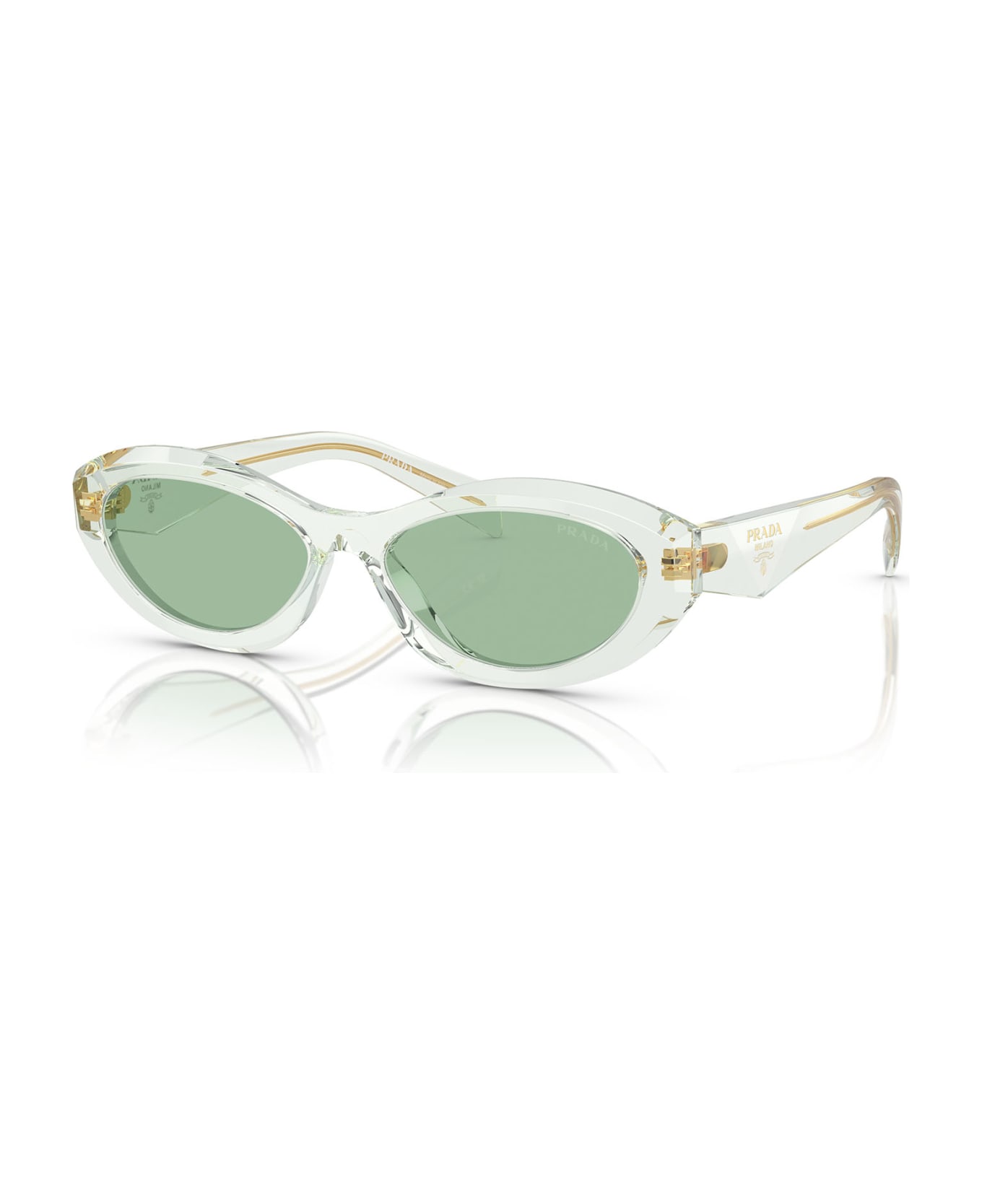 Prada Eyewear Pr 26zs Transparent Mint Sunglasses - Transparent Mint