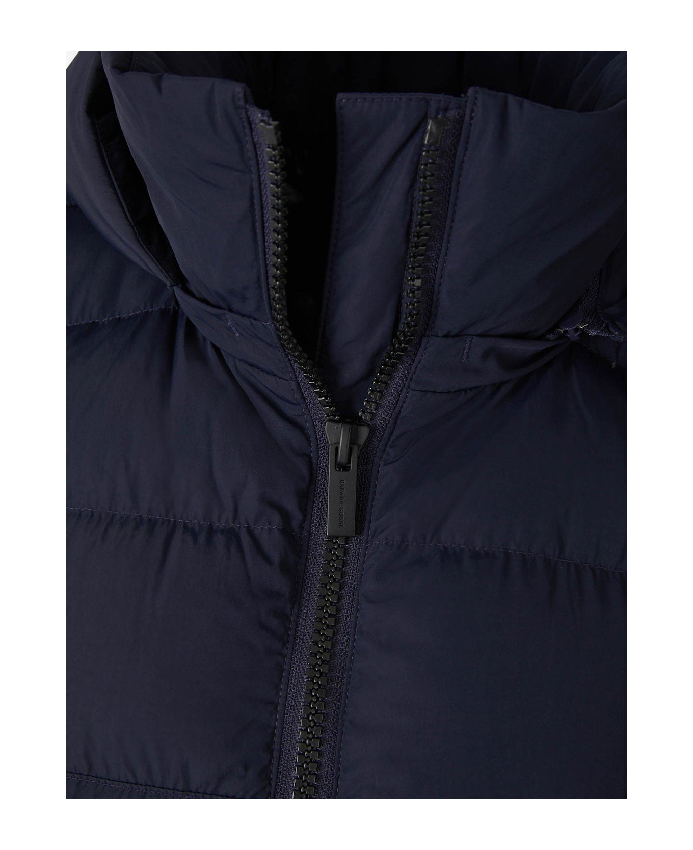 Canada Goose Zip-up Hooded Padded Parka - Blue
