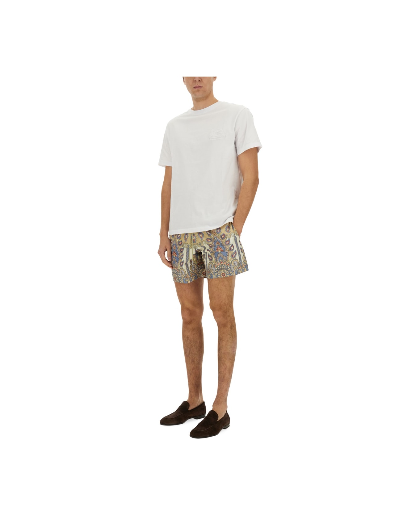 Etro Swimsuit With Print - BEIGE