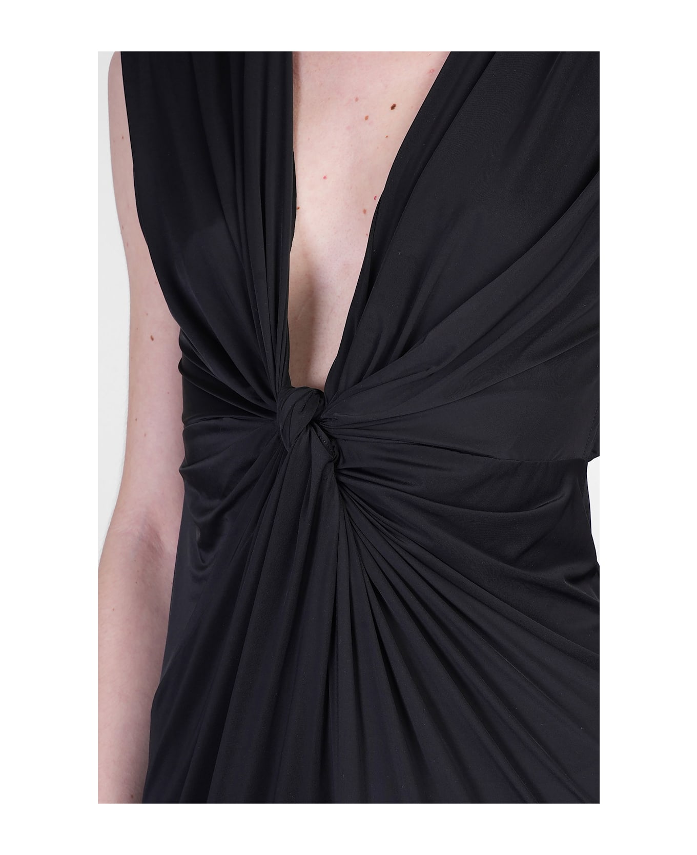 MC2 Saint Barth Marina Long Dress In Black Polyamide - black