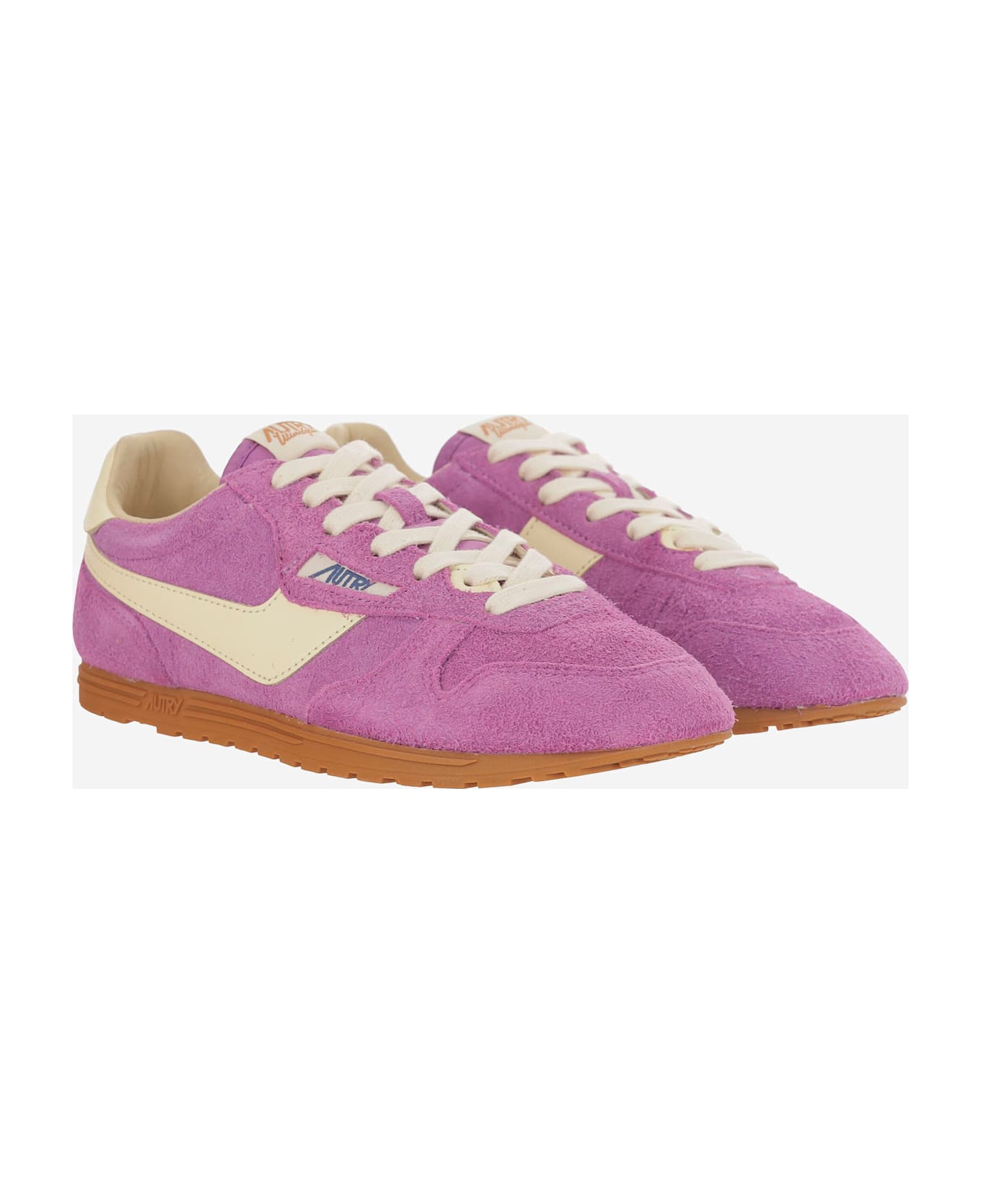 Autry Windspin Leather Sneakers - Purple
