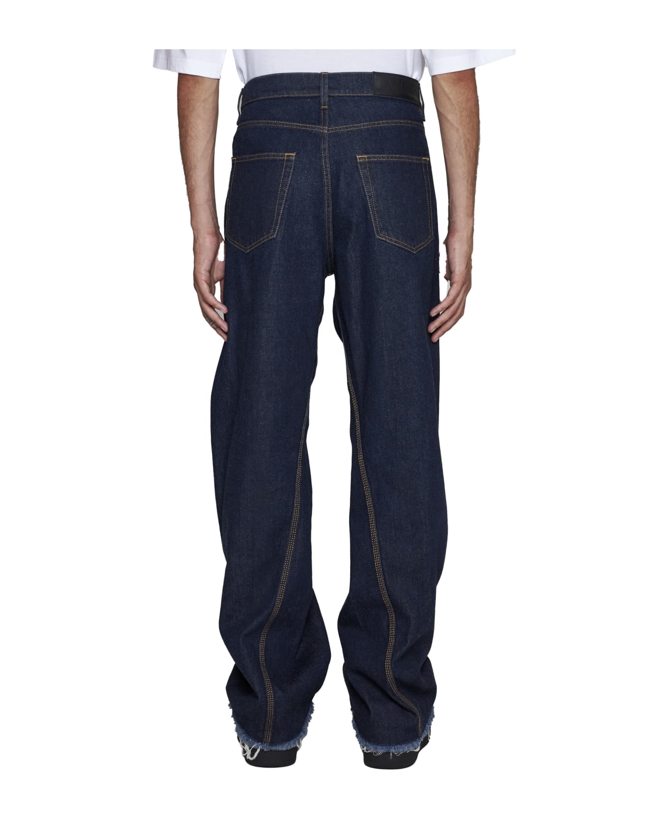 Lanvin Twisted Denim Jeans - NAVYBLUE
