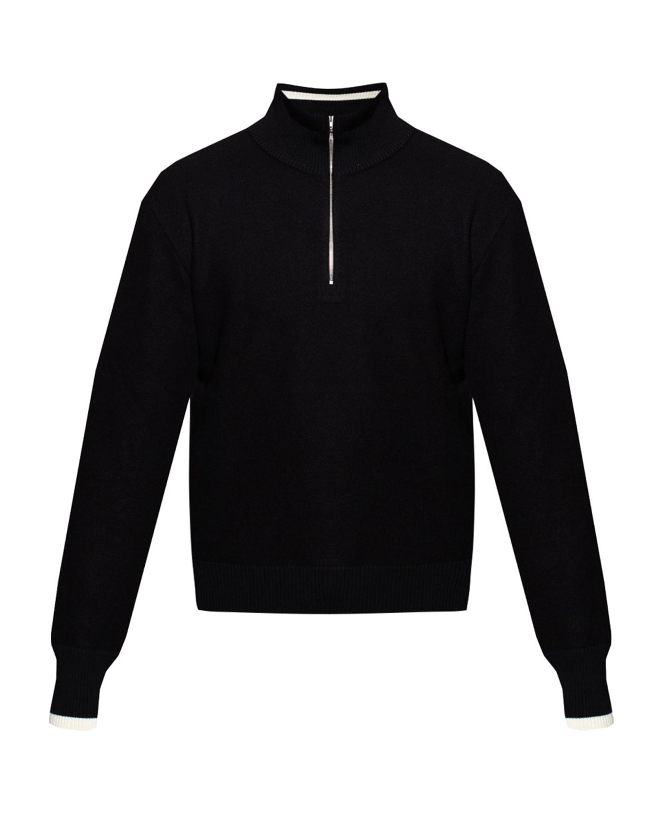 Maison Margiela Wool Sweater - Black フリース