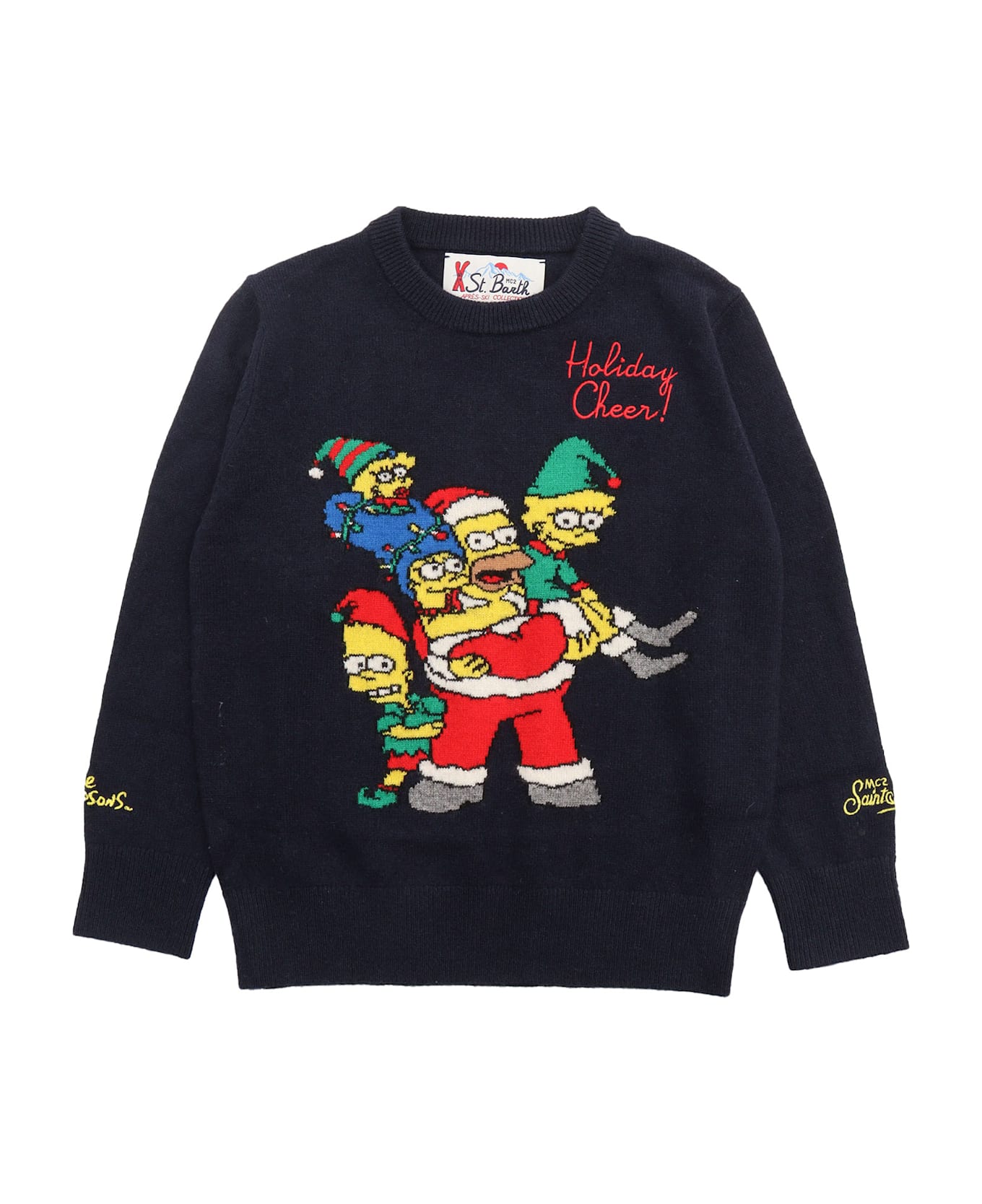 MC2 Saint Barth Crewneck Jaquard Sweater - MULTICOLOR