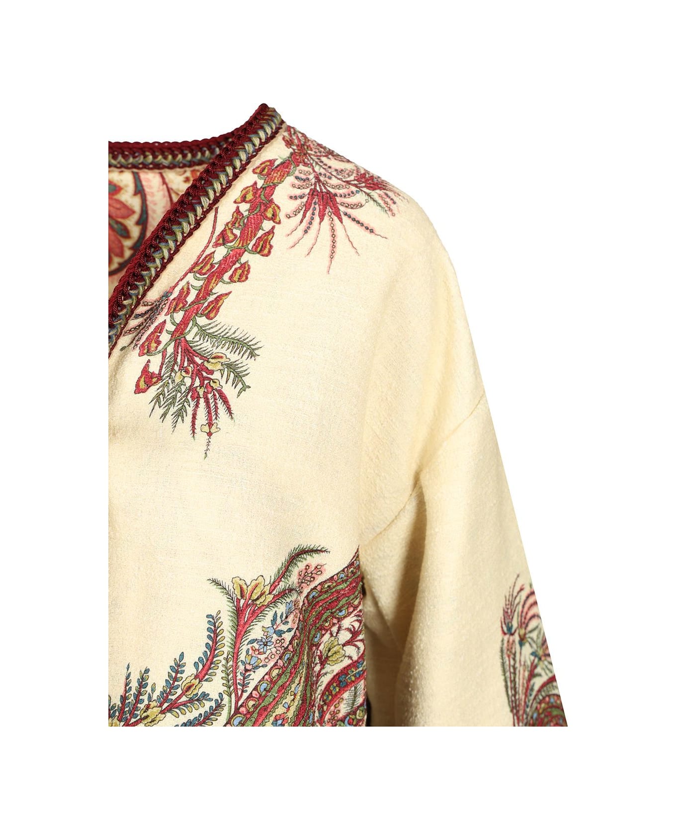 Etro Short Kesa In Bouclé Fabric - MULTICOLOUR